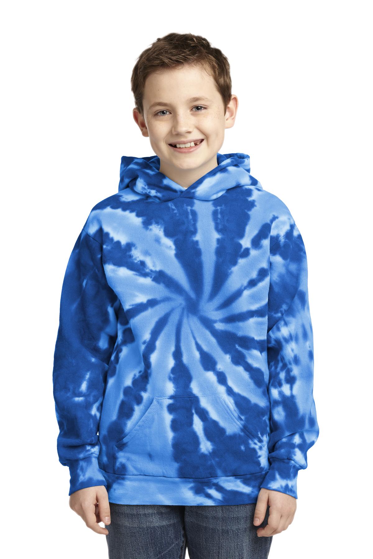 Port & Co ™ Youth Tie-Dye Pullover Hooded Sweatshirt. PC146Y - Port & Company PC146Y