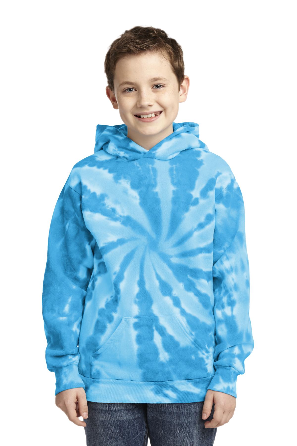 Port & Co ™ Youth Tie-Dye Pullover Hooded Sweatshirt. PC146Y - Port & Company PC146Y