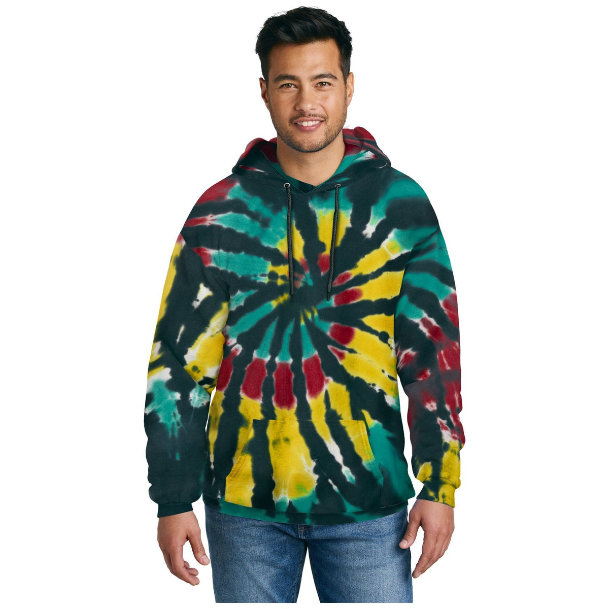 Port & Company ® Tie-Dye Pullover Hooded Sweatshirt. PC146 - Port & Company PC146 Sweatshirts/Fleece Port & Company