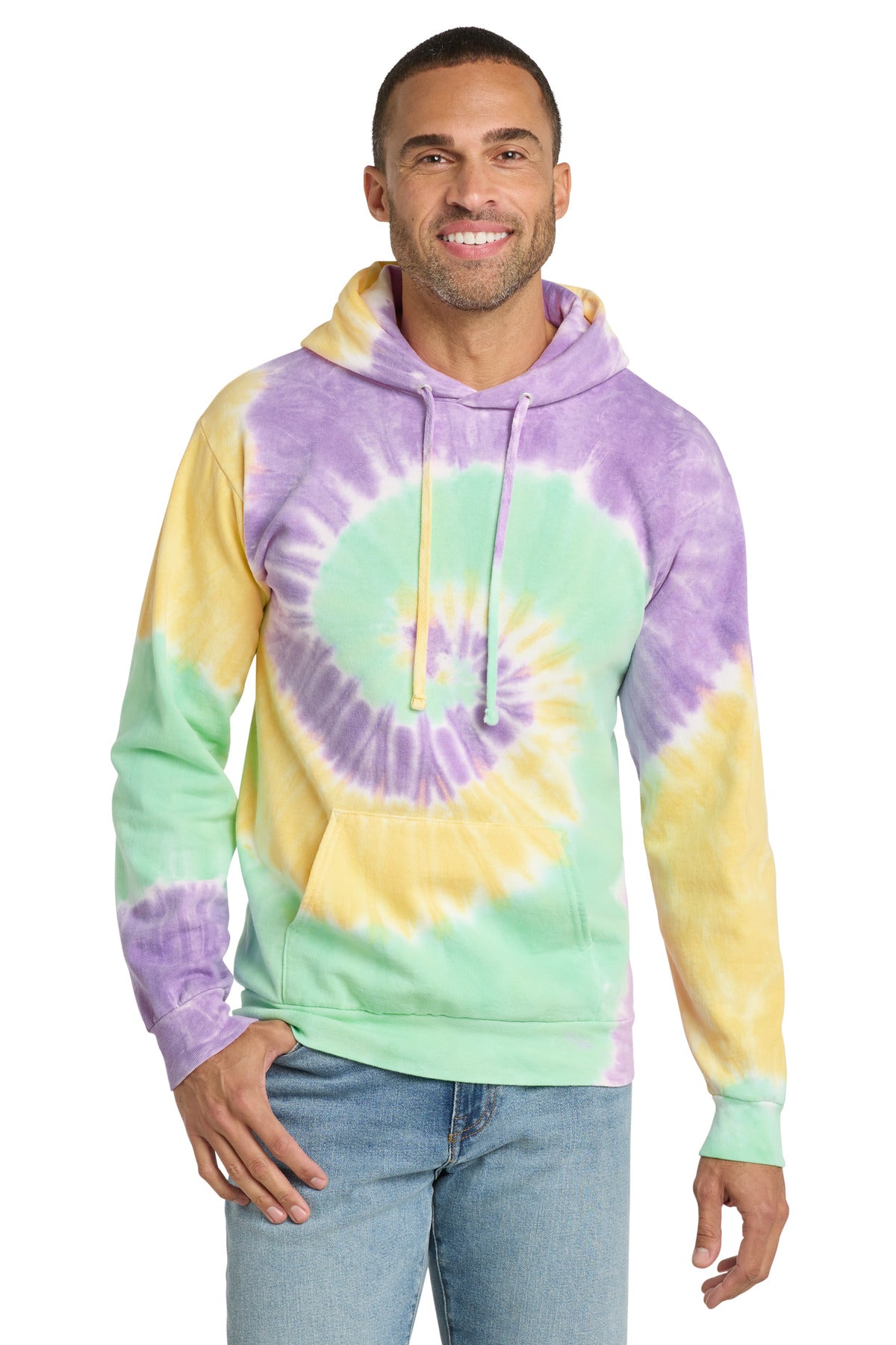 Port & Company PC146 Tie-Dye Pullover Hooded Sweatshirt | Port & Co PC146