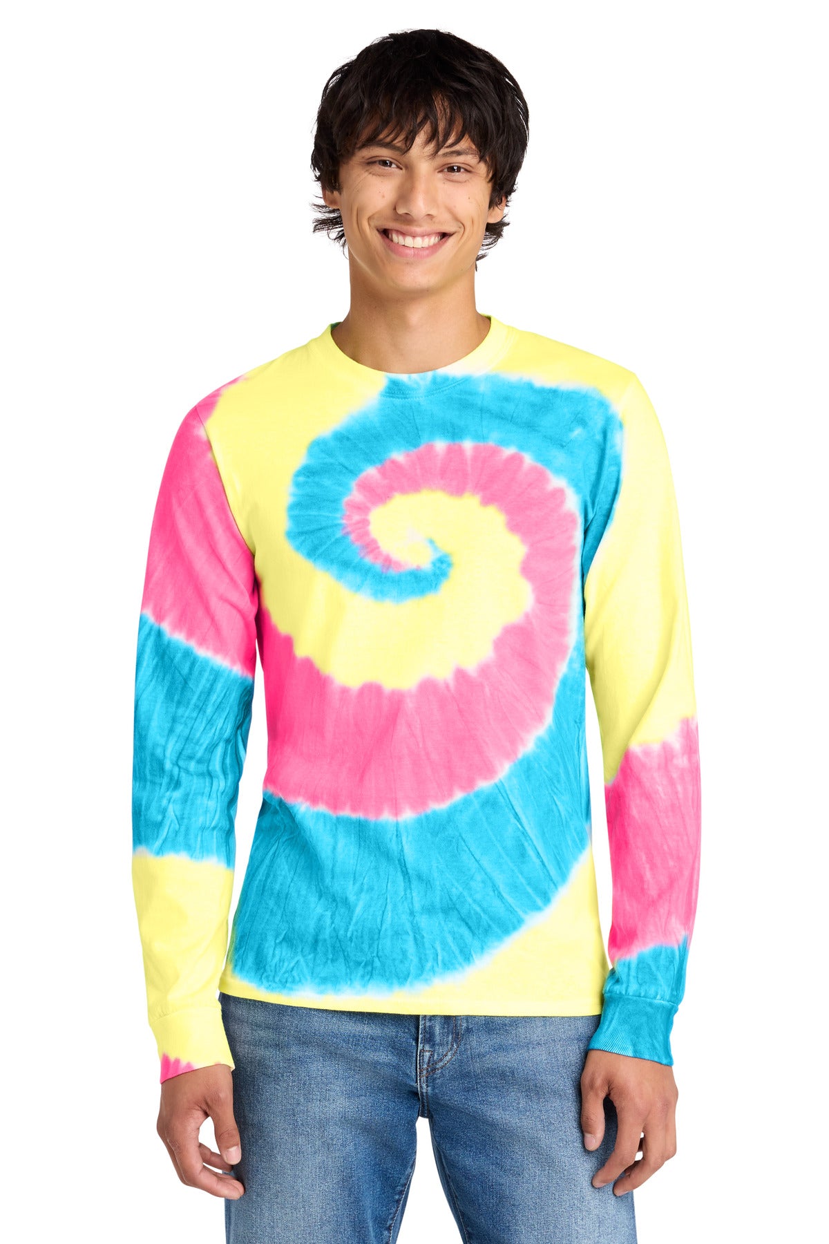 Port & Company PC147LS Tie-Dye Long Sleeve Tee | Port & Co PC147LS