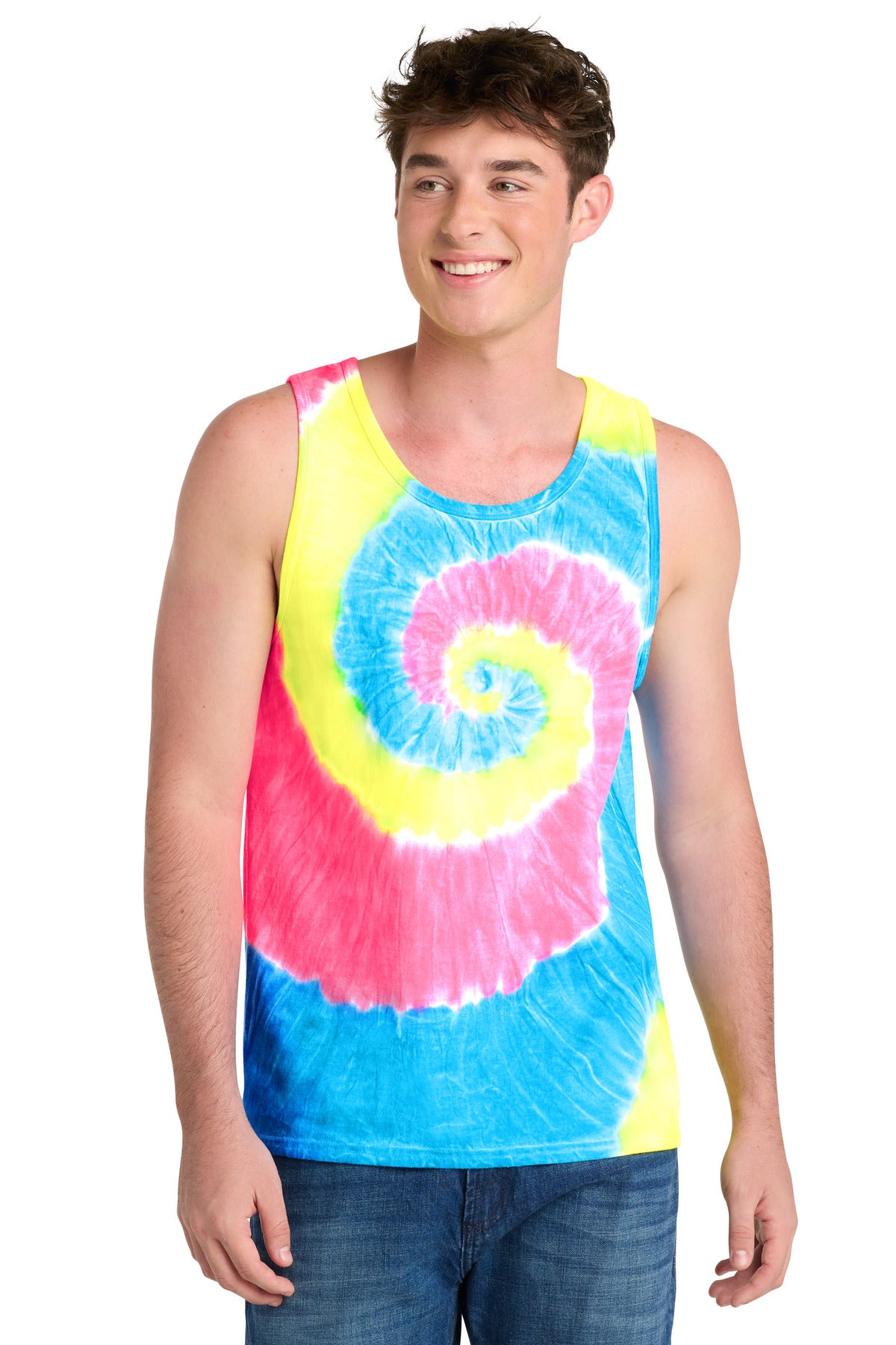 Port & Company PC147TT Tie-Dye Tank Top Wholesale Blank Tie-Dye Tanks | Port & Co PC147TT