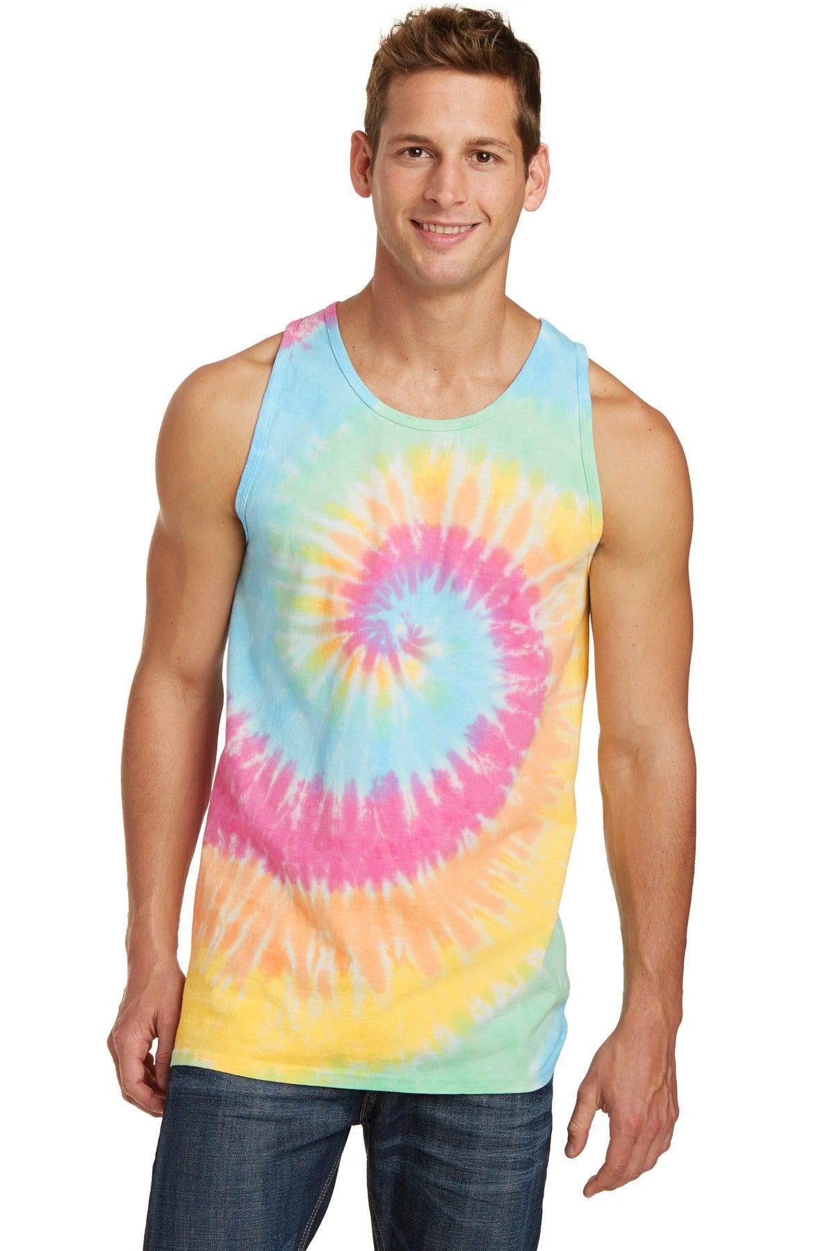 Port & Co ™ Tie-Dye Tank Top. PC147TT - Port & Company PC147TT