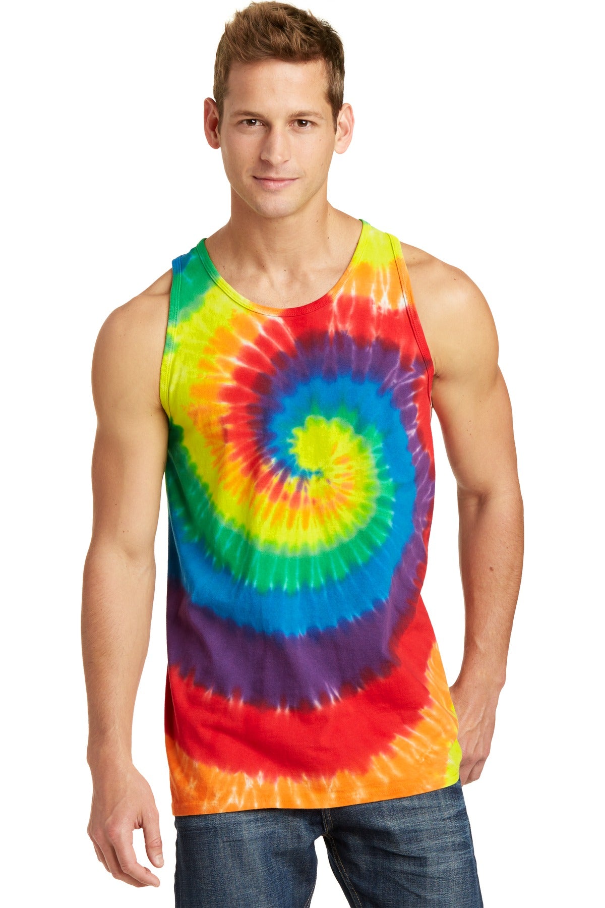 Port & Co ™ Tie-Dye Tank Top. PC147TT - Port & Company PC147TT