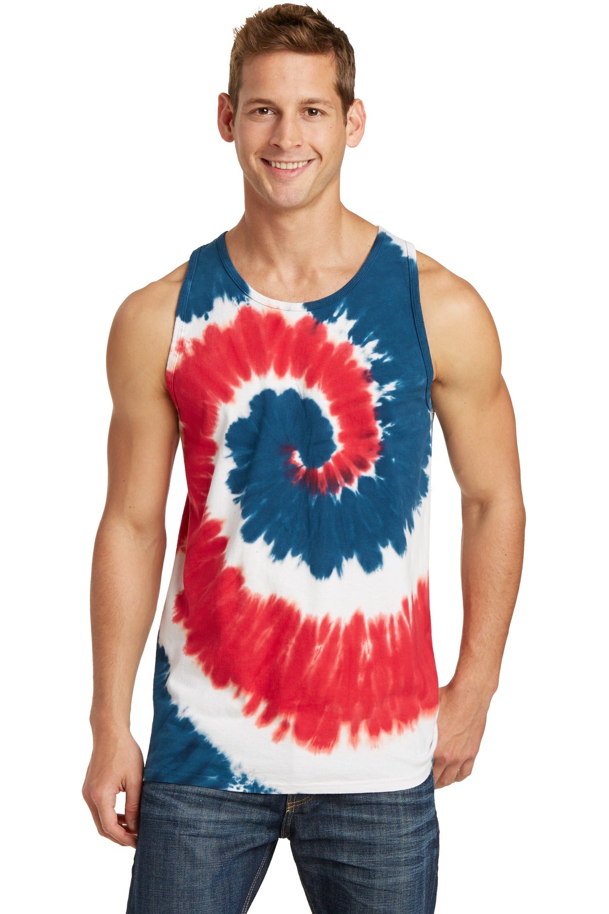 Port & Co ™ Tie-Dye Tank Top. PC147TT - Port & Company PC147TT