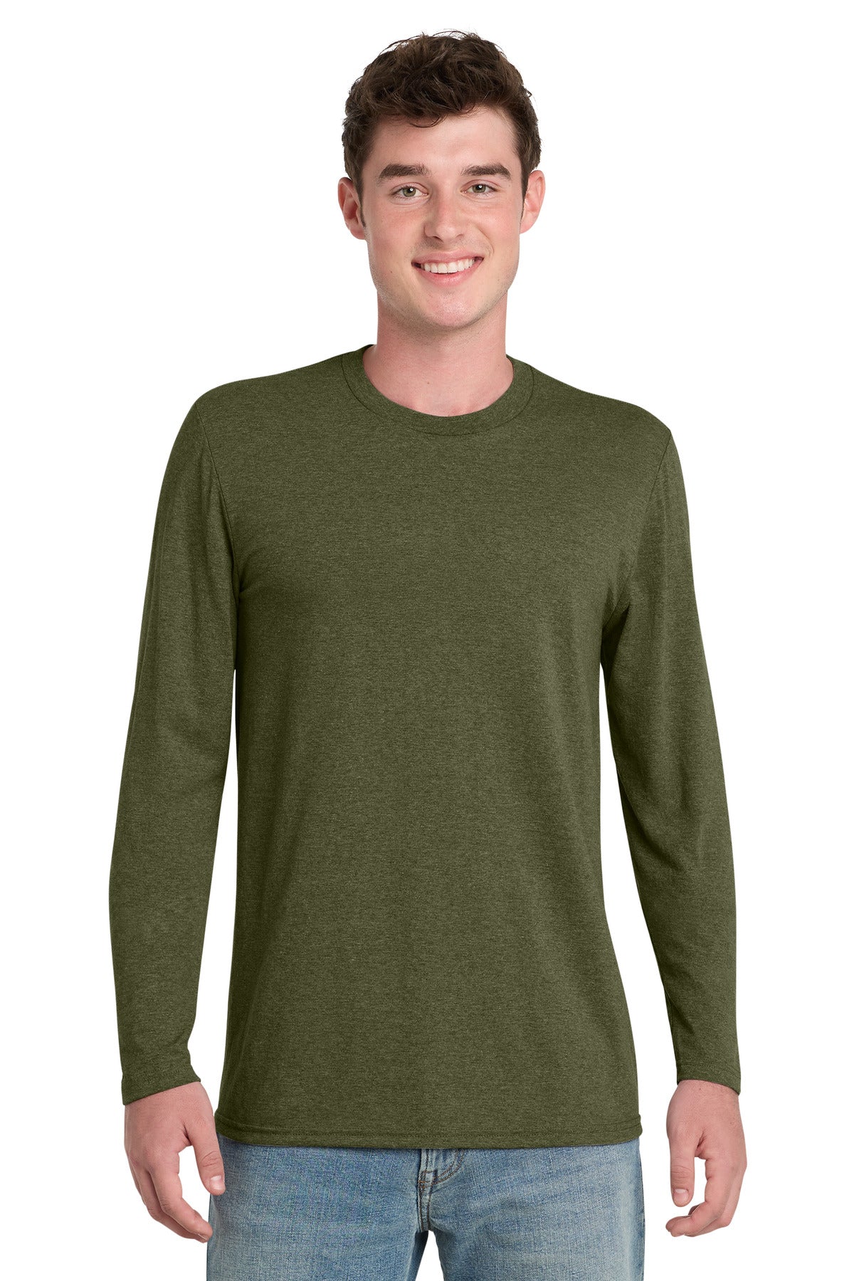 Port & Company PC330LS Tri-Blend Long Sleeve Tee Wholesale Blank | Port & Co PC330LS