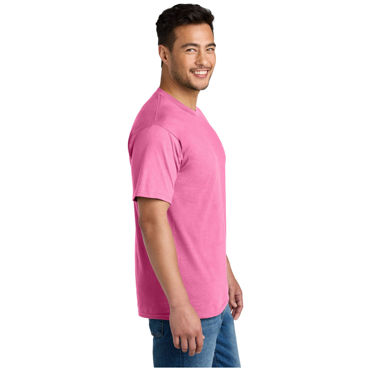 Port & Company® CVC Tee PC340 - Awareness PInk T-Shirts Port & Company