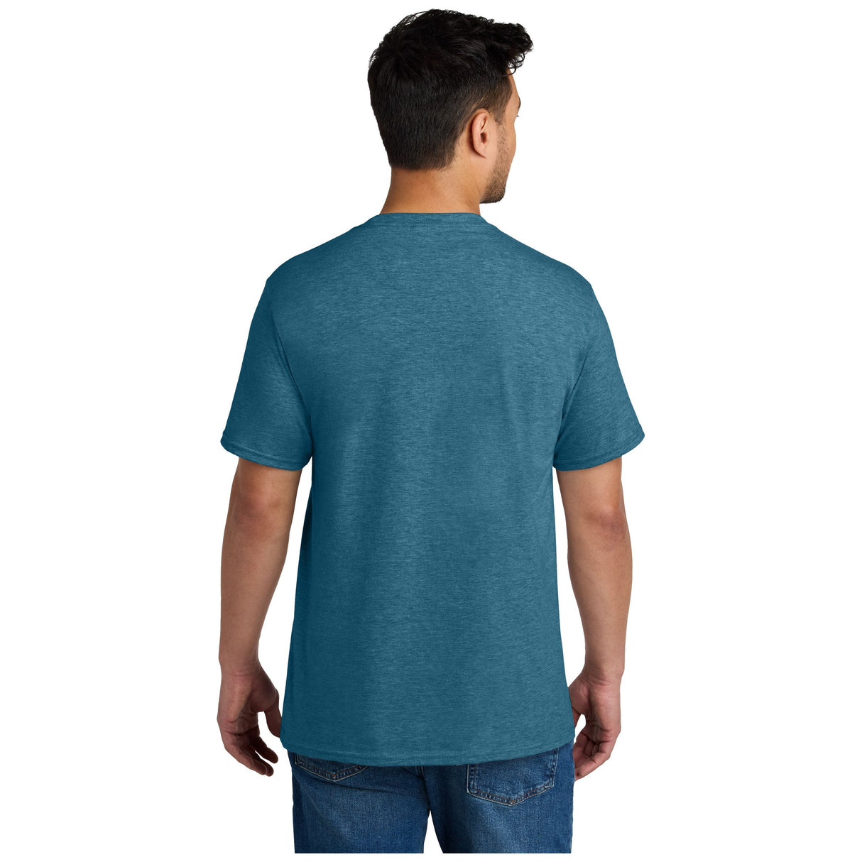 Port & Company® CVC Tee PC340 - Mountain Blue Heather T-Shirts Port & Company