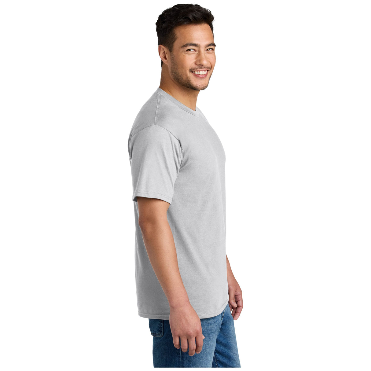 Port & Company® CVC Tee PC340 - Silver T-Shirts Port & Company