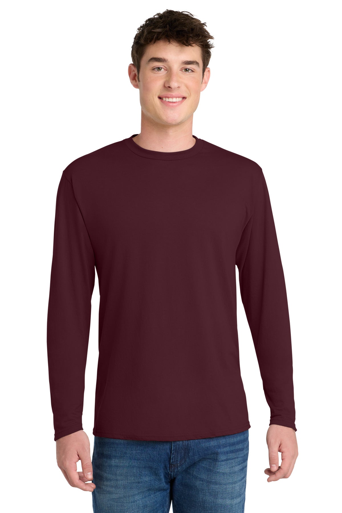 Port & Company PC381LS Long Sleeve Performance Blend Tee | Port & Co PC381LS
