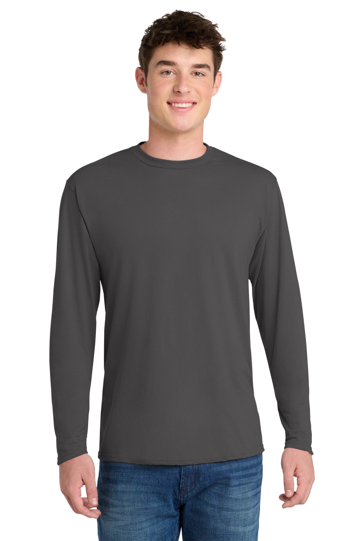 Port & Company PC381LS Long Sleeve Performance Blend Tee | Port & Co PC381LS
