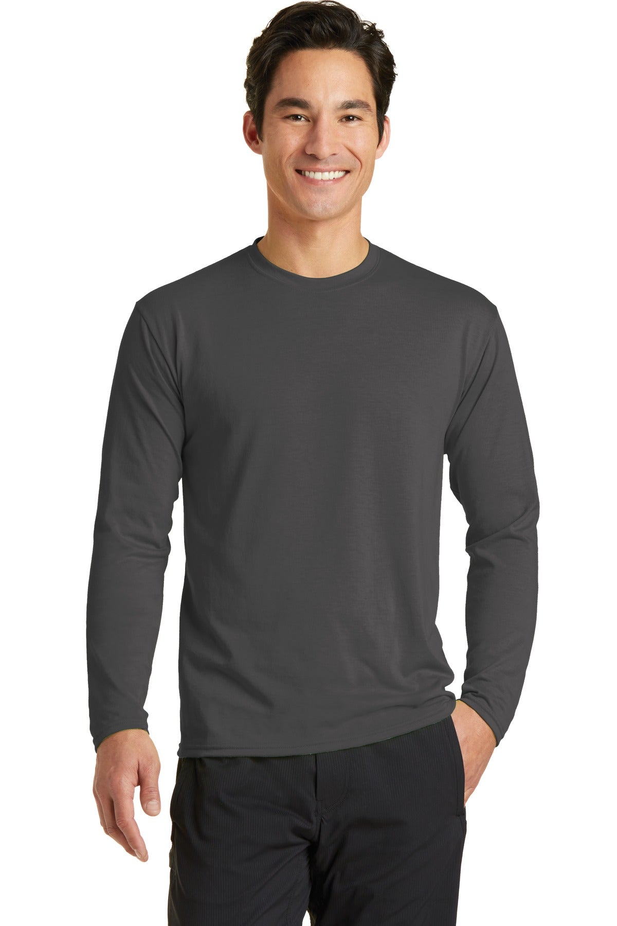 Port & Co ™ Long Sleeve Performance Blend Tee. PC381LS - Port & Company PC381LS