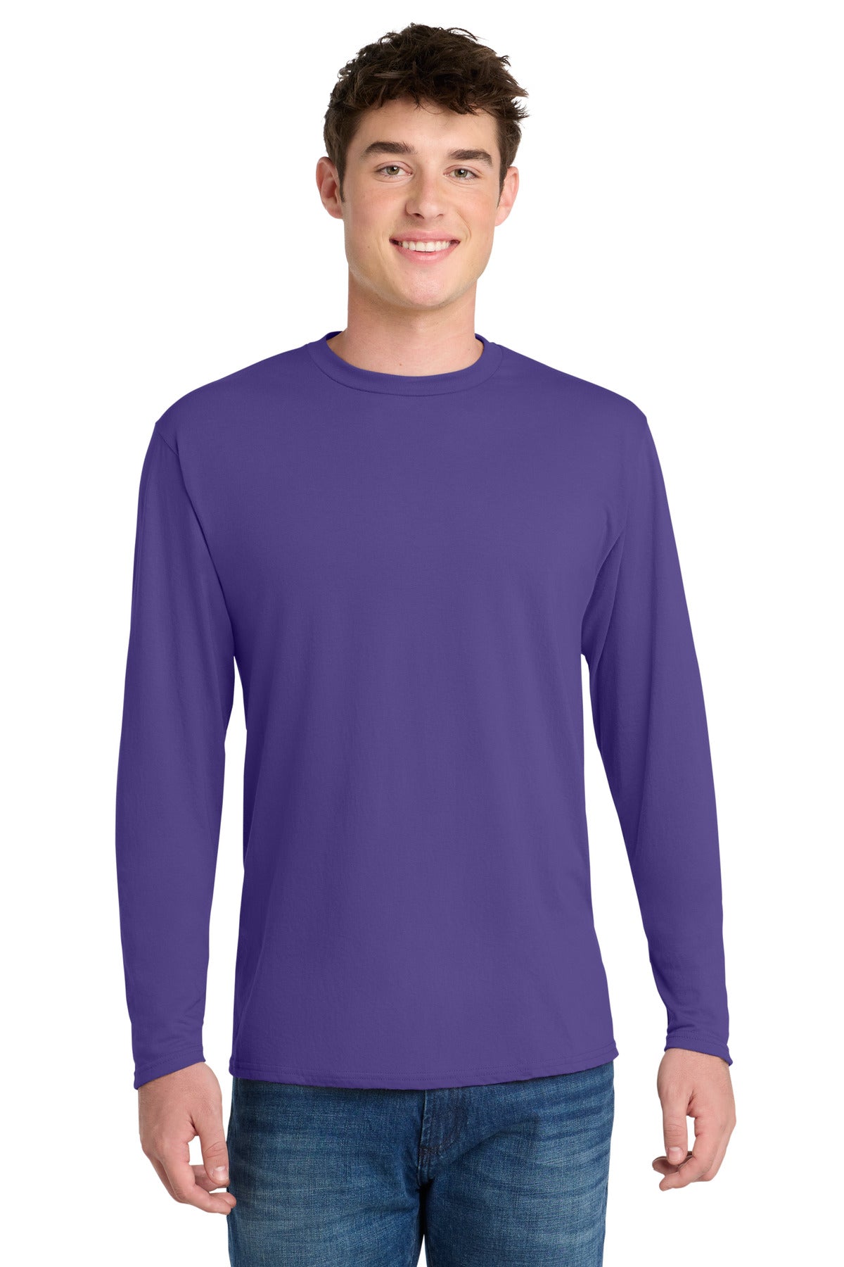 Port & Company PC381LS Long Sleeve Performance Blend Tee | Port & Co PC381LS