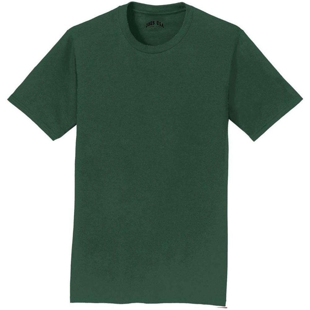 Soft Cotton Lightweight T-Shirt for Men by Joe's USA in Sizes S-6XL (Copy) T-Shirts Joe's USA Forest Green