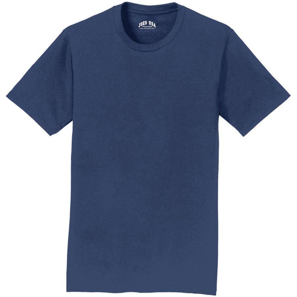 Soft Cotton Lightweight T-Shirt for Men by Joe's USA in Sizes S-6XL (Copy) T-Shirts Joe's USA Team Navy