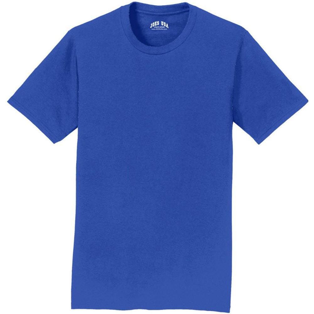 Soft Cotton Lightweight T-Shirt for Men by Joe's USA in Sizes S-6XL (Copy) T-Shirts Joe's USA True Royal