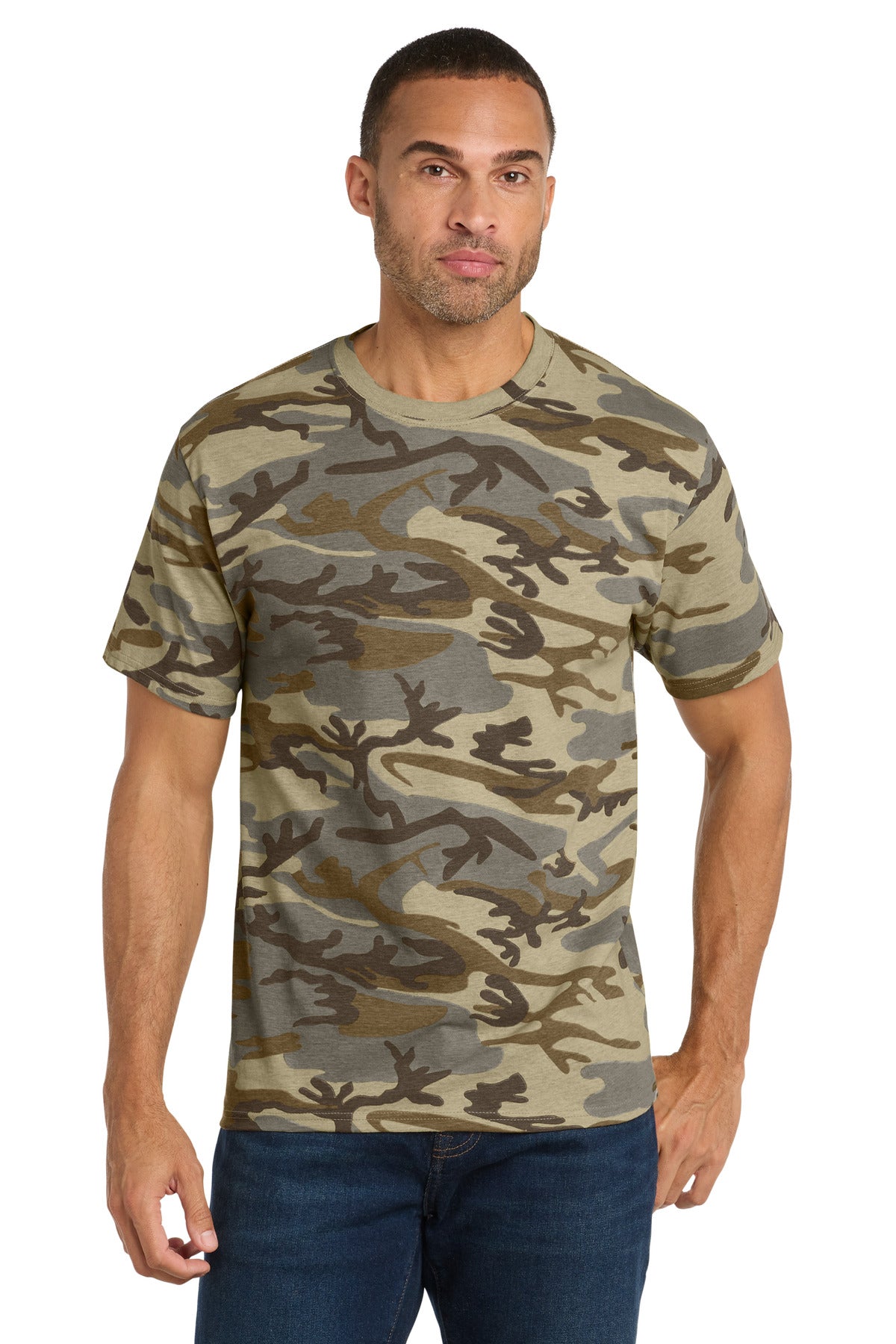 Port & Company PC54C Core Cotton Camo Tee | Port & Co PC54C