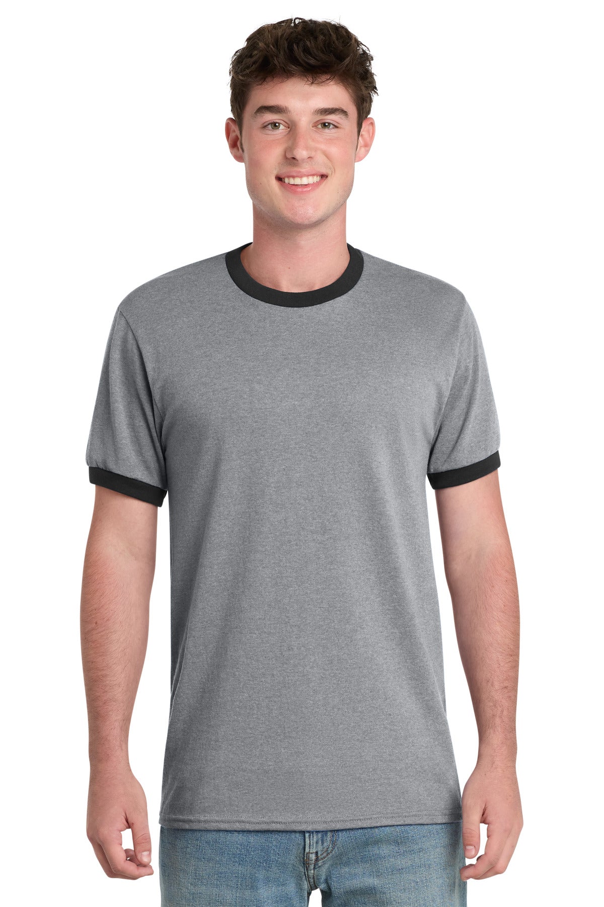 Port & Company PC54R Core Cotton Ringer Tee | Port & Co PC54R