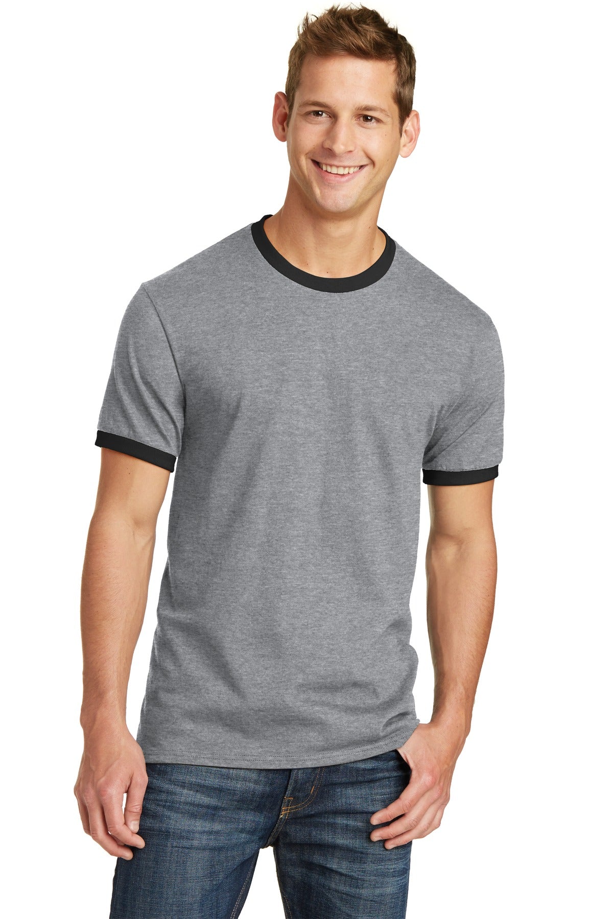 Port & Co ™ Core Cotton Ringer Tee. PC54R - Port & Company PC54R