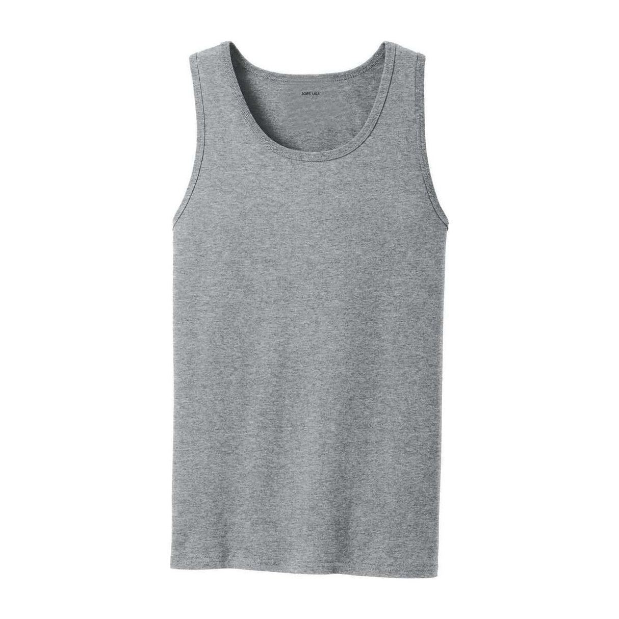 Joe's USA Mens 5.4-oz 100% Cotton Tank Tops in Sizes S-4XL Activewear Joe's USA S Athletic Heather
