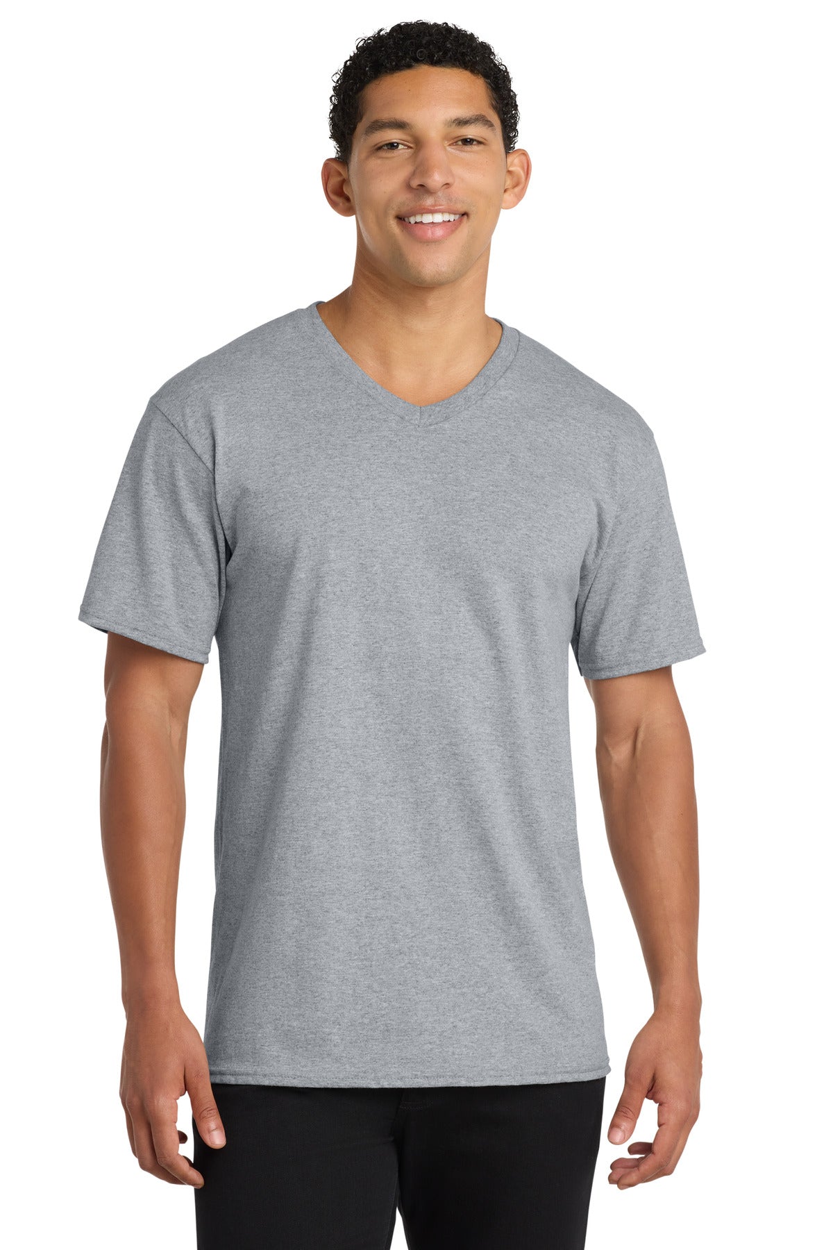 Port & Company PC54V Core Cotton V-Neck Tee | Port & Co PC54V