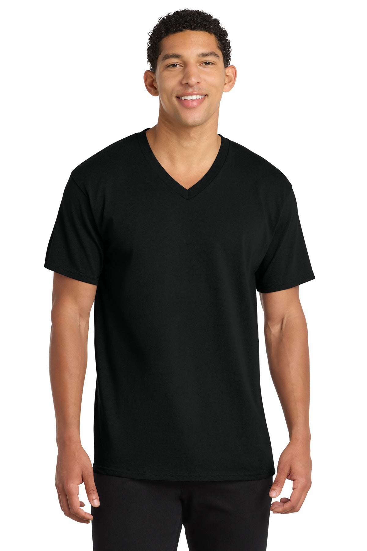 Port & Company PC54V Core Cotton V-Neck Tee | Port & Co PC54V