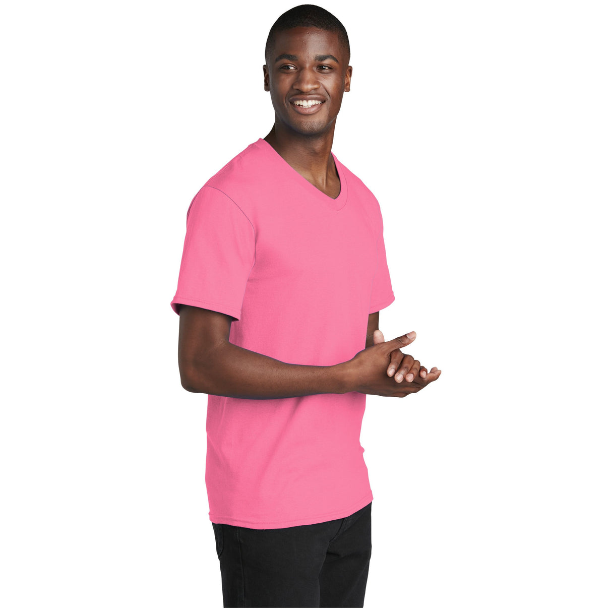 Port & Company® Core Cotton V-Neck Tee PC54V Port & Company