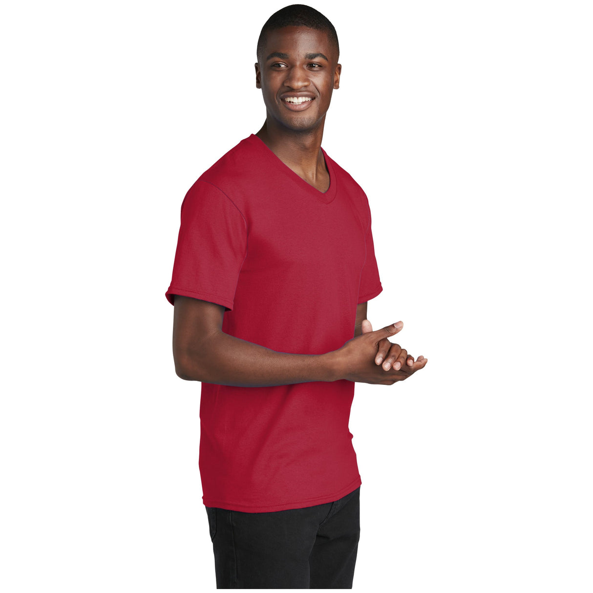 Port & Company® Core Cotton V-Neck Tee PC54V Port & Company