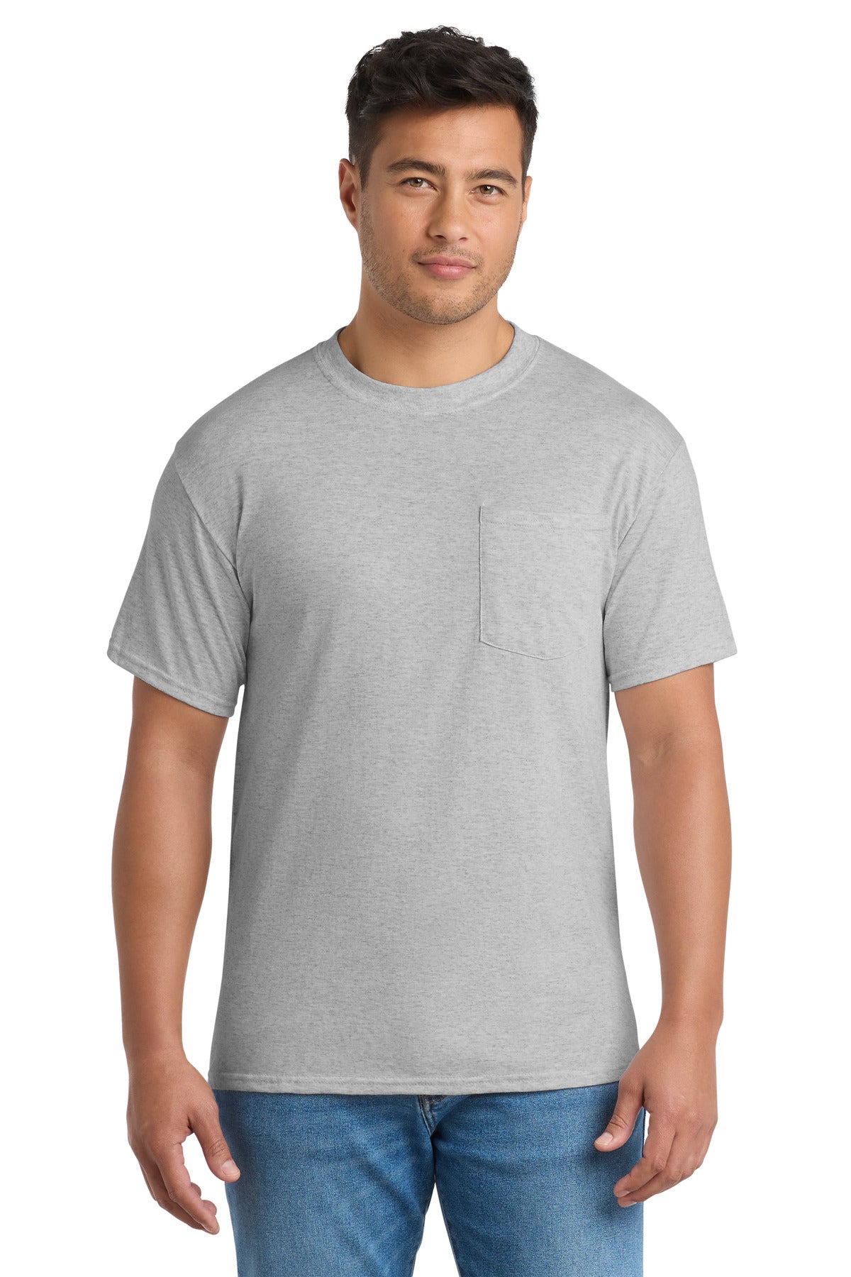 Port & Co â„¢ Tall Core Blend Pocket Tee. PC55PT - Port & Company PC55PT