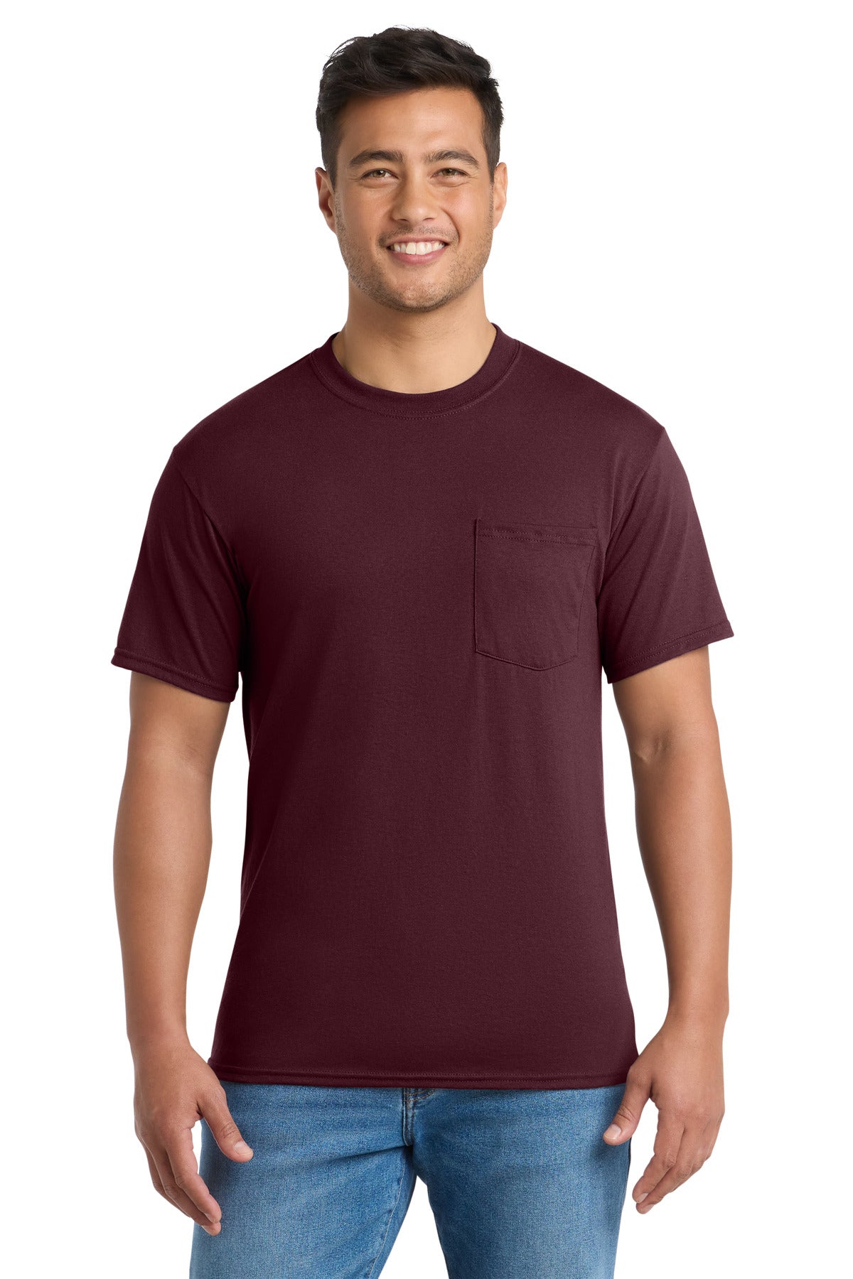 Port & Company PC55PT Tall Core Blend Pocket Tee | Port & Co PC55PT