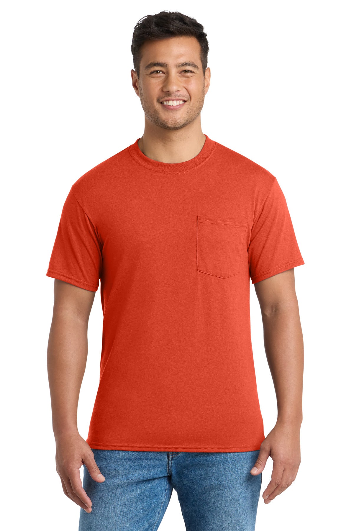 Port & Co ™ Tall Core Blend Pocket Tee. PC55PT - Port & Company PC55PT