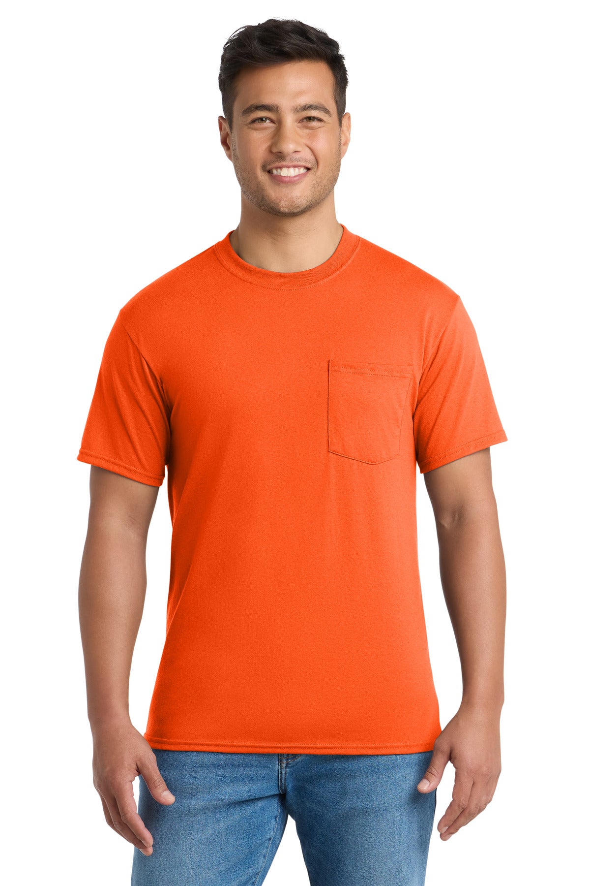 Port & Co ™ Tall Core Blend Pocket Tee. PC55PT - Port & Company PC55PT