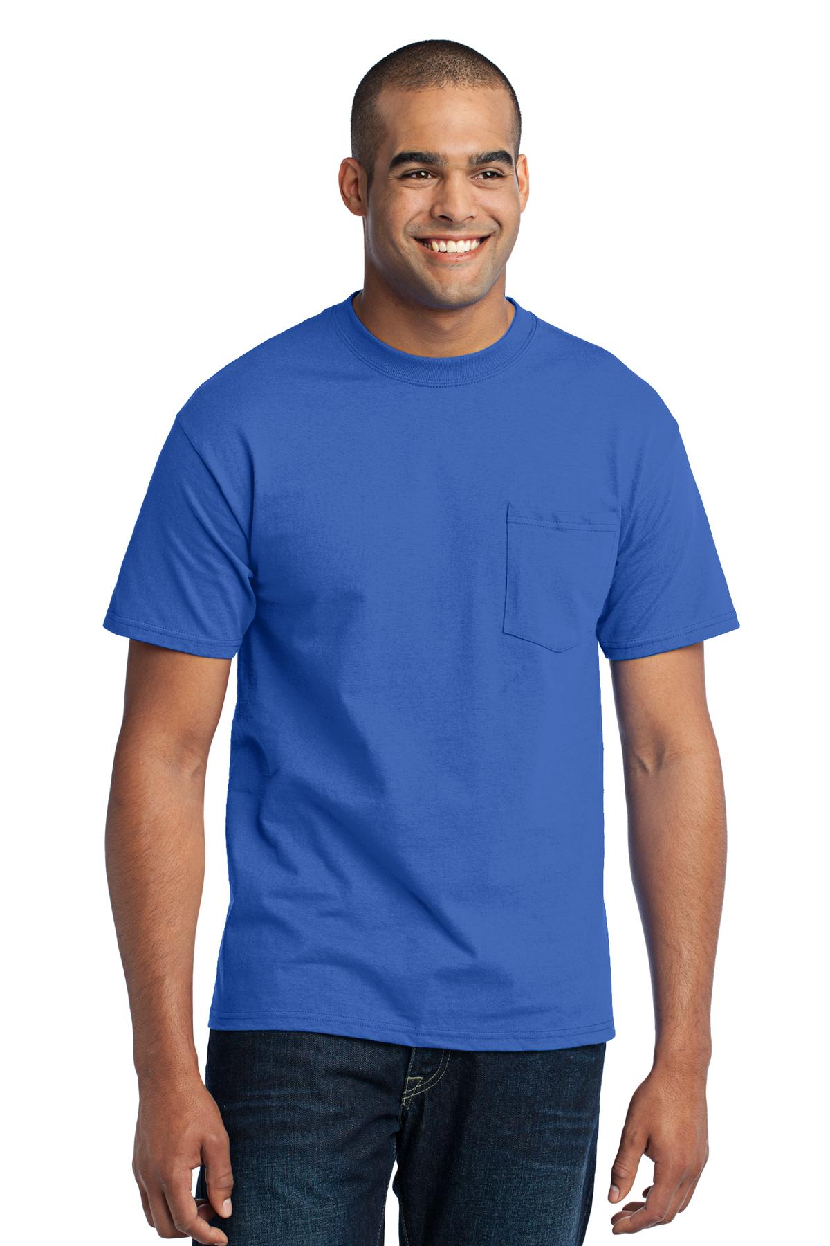 Port & Co ™ Core Blend Pocket Tee. PC55P - Port & Company PC55P