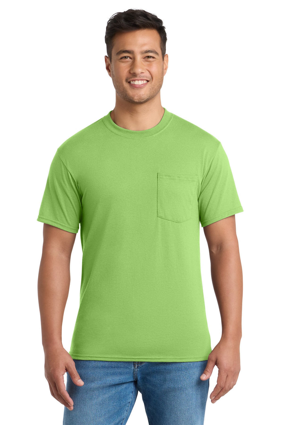 Port & Co ™ Core Blend Pocket Tee. PC55P - Port & Co PC55P