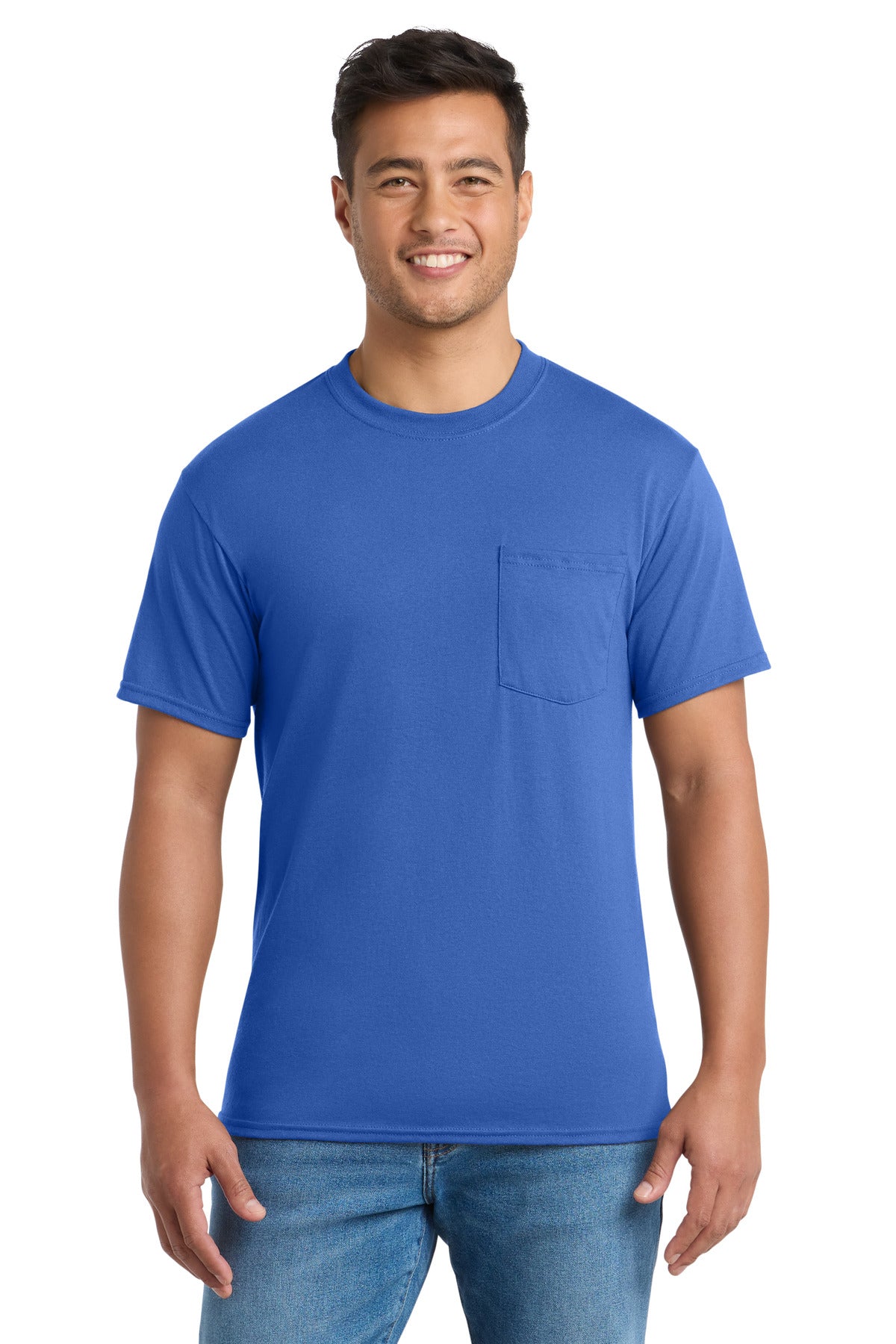 Port & Company PC55P Core Blend Pocket Tee | Port & Co PC55P
