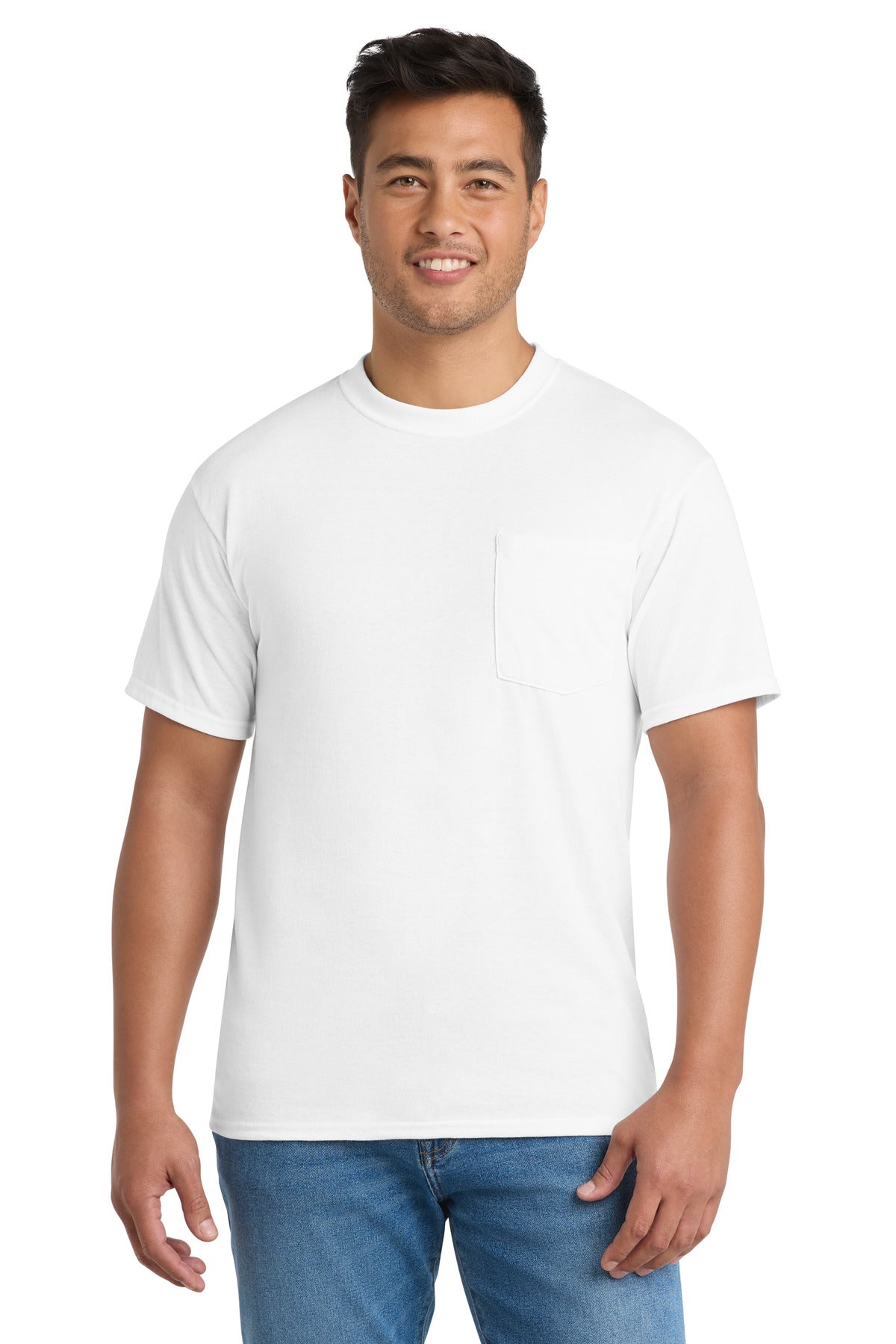 Port & Co ™ Core Blend Pocket Tee. PC55P - Port & Co PC55P
