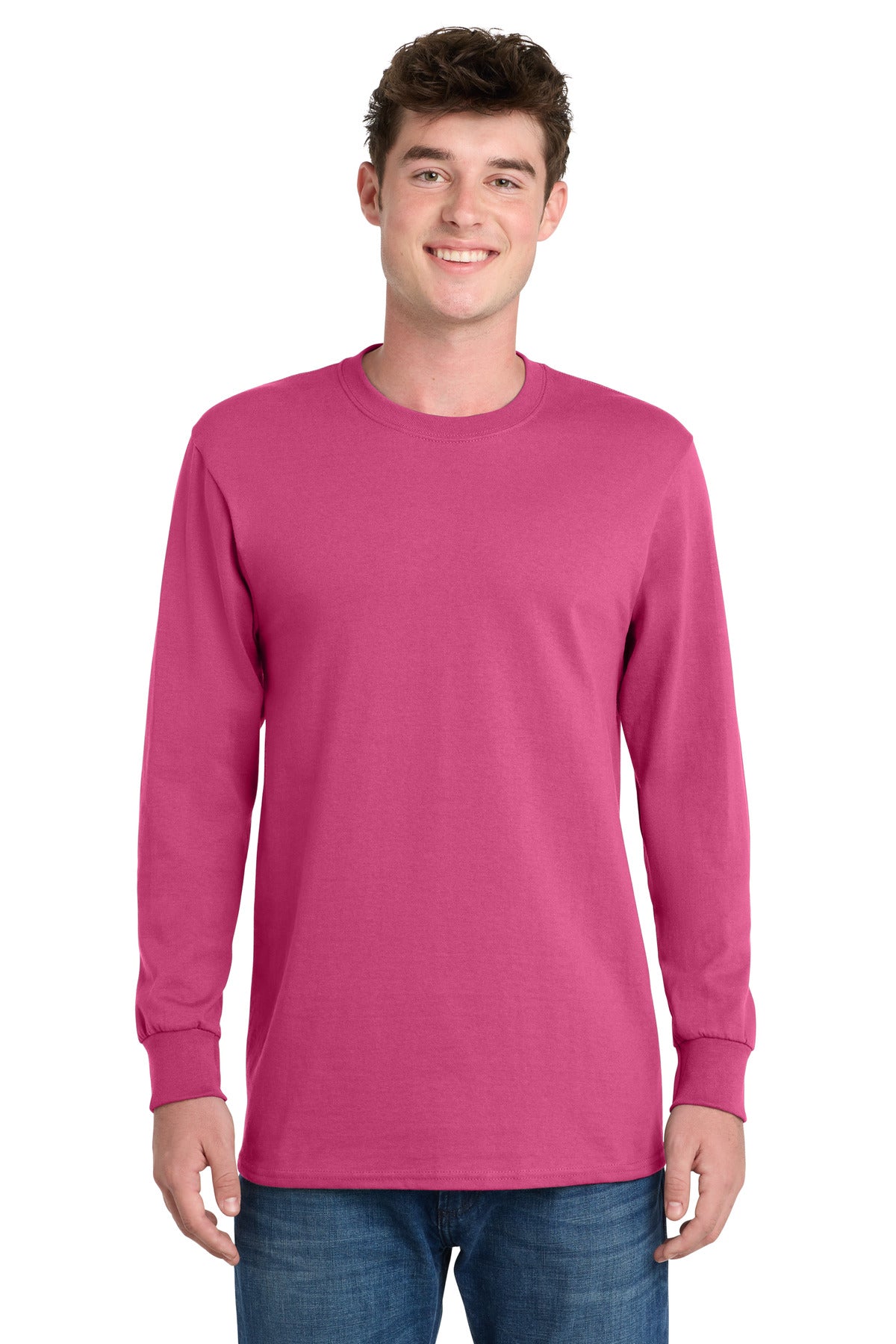 Port & Co ™ Long Sleeve Essential Tee. PC61LS - Port & Company PC61LS