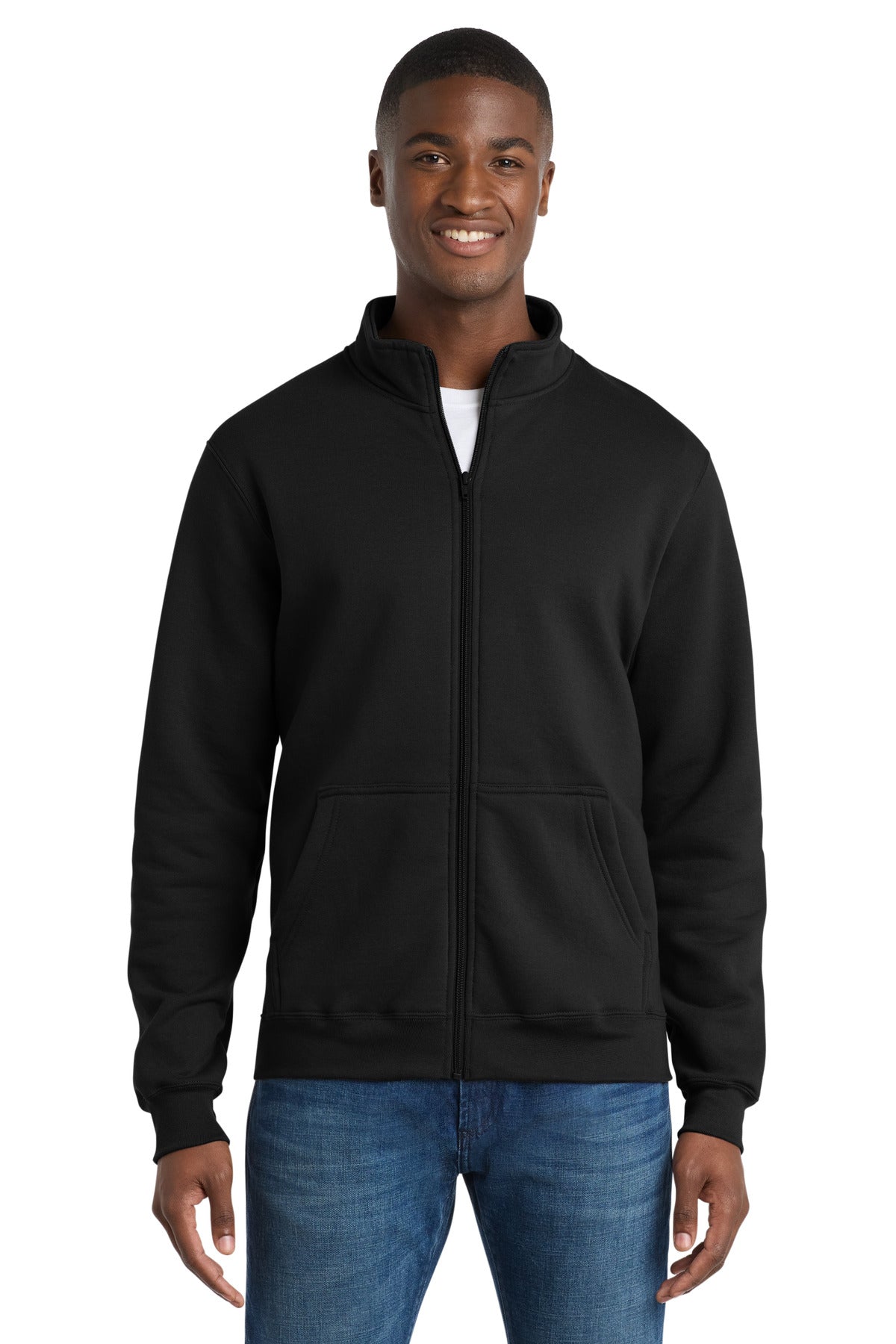 Port & Company PC78FZ Core Fleece Cadet Full-Zip Sweatshirt | Port & Co PC78FZ