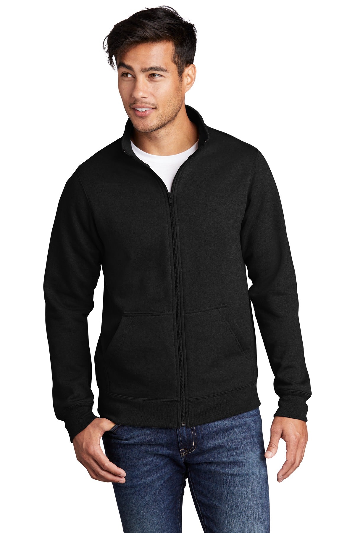 Port & Co ™ Core Fleece Cadet Full-Zip Sweatshirt PC78FZ - Port & Company PC78FZ