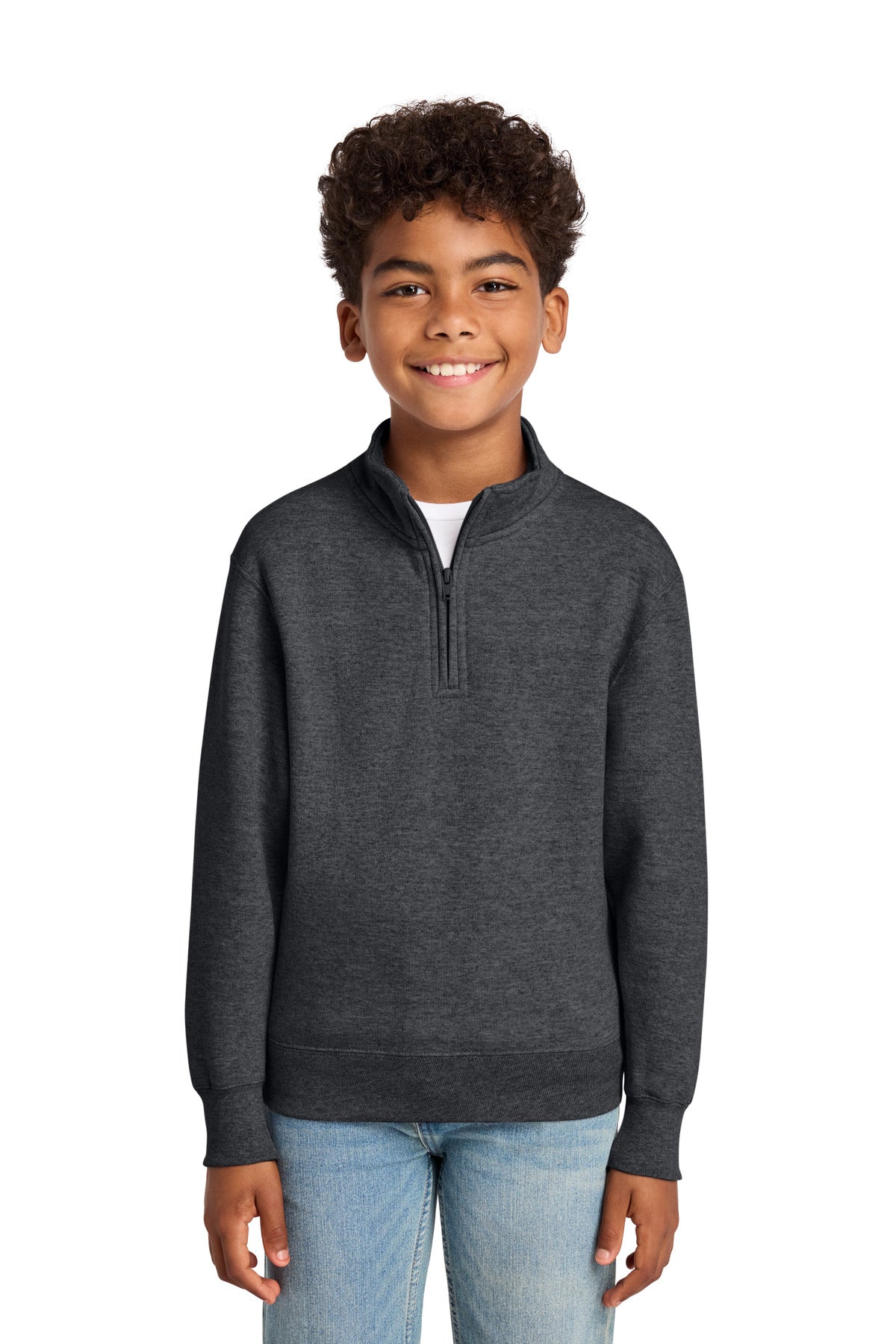 Port & Company PC78YQ Youth Core Fleece 1/4-Zip Pullover Sweatshirt | Port & Co PC78YQ