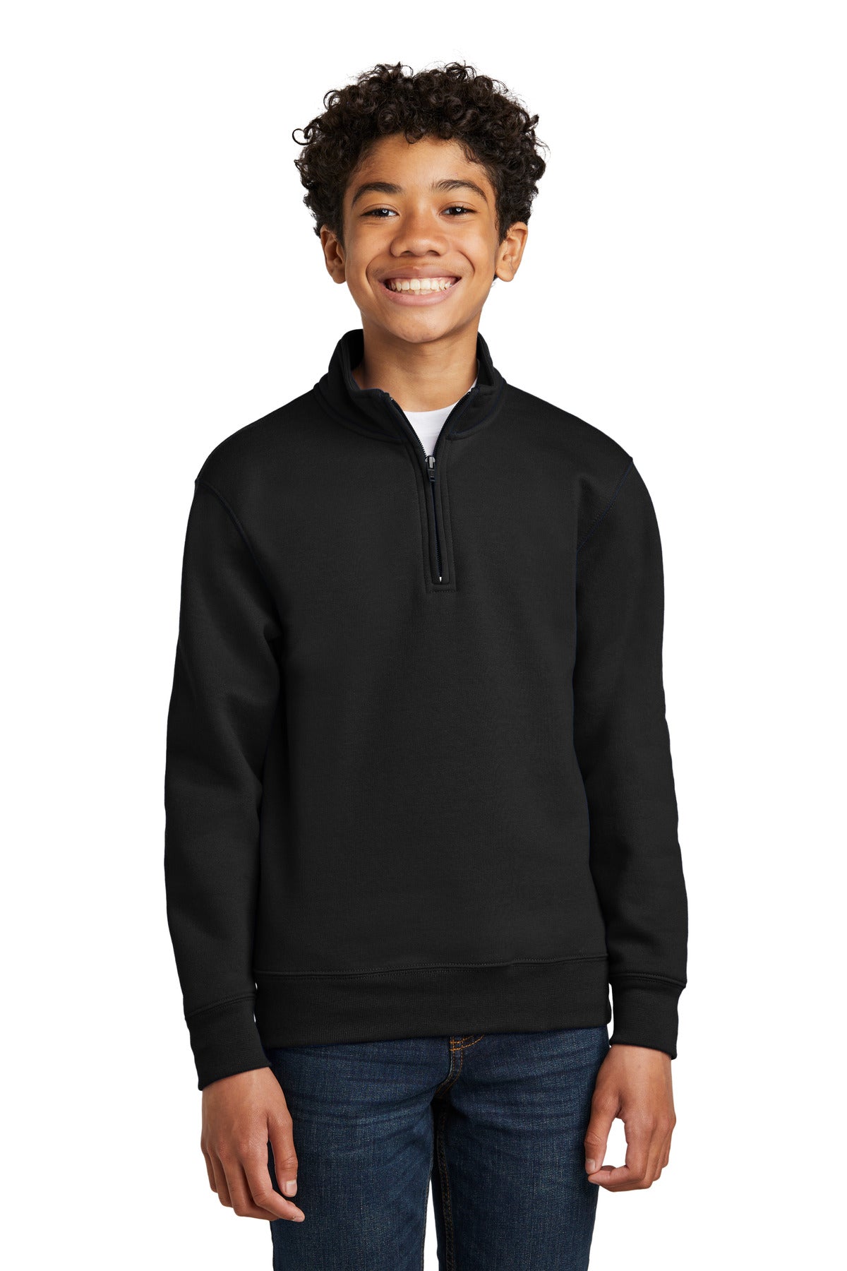 Port & Co ™ Youth Core Fleece 1/4-Zip Pullover Sweatshirt PC78YQ - Port & Co PC78YQ