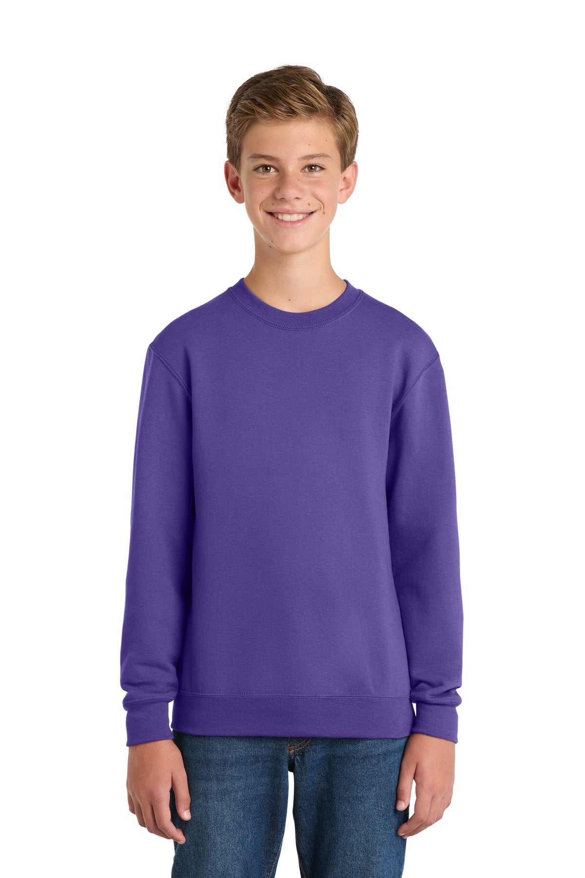 Port & Company PC78Y Youth Core Fleece Crewneck Sweatshirt | Port & Co PC78Y