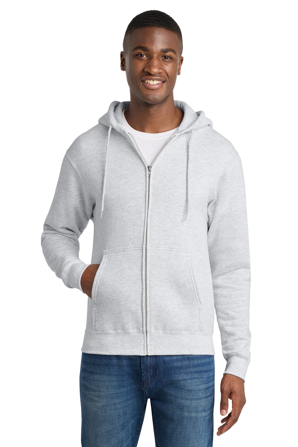 Port & Company PC78ZH Core Fleece Full-Zip Hooded Sweatshirt | Port & Co PC78ZH