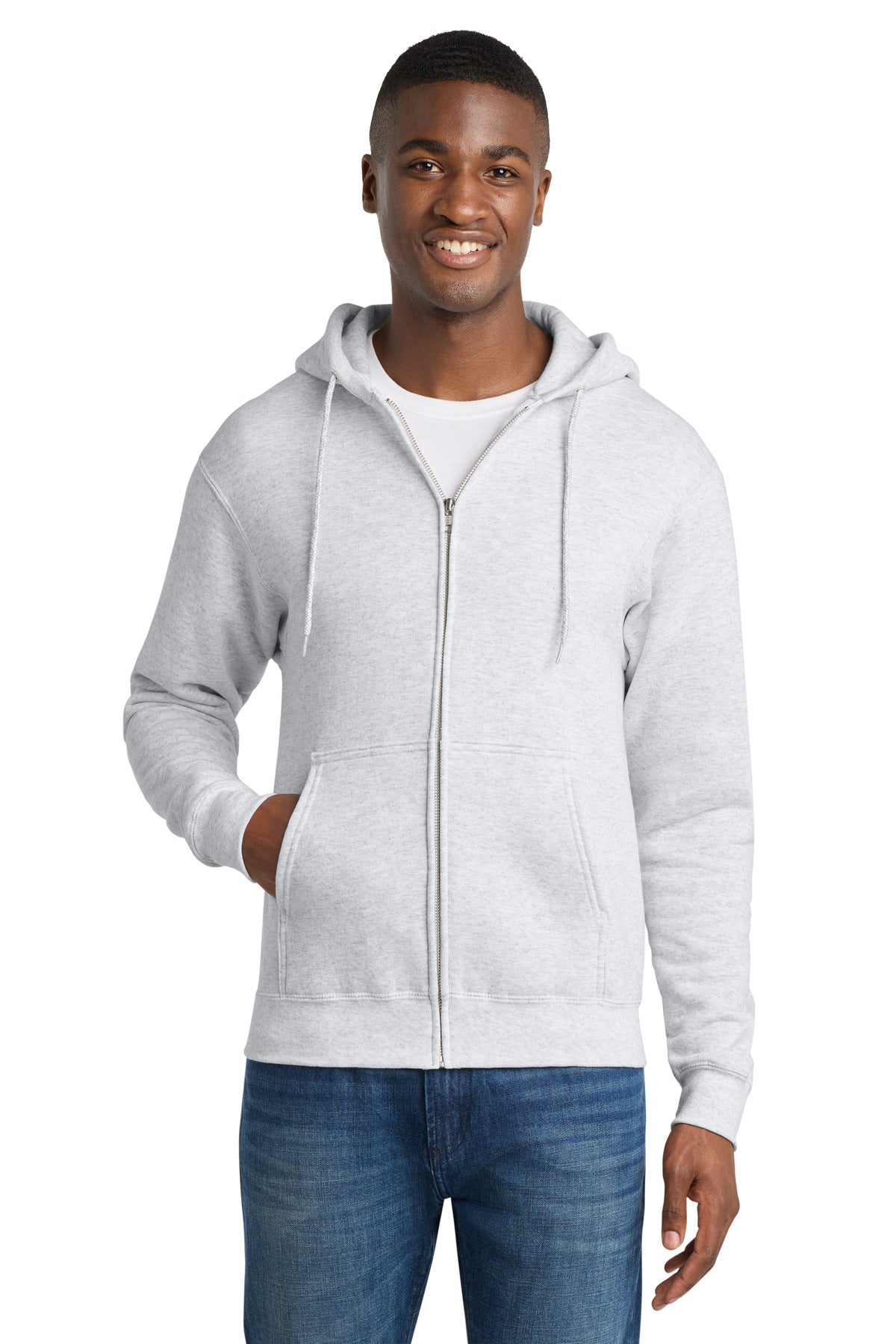 Port & Company PC78ZH Core Fleece Full-Zip Hooded Sweatshirt | Port & Co PC78ZH