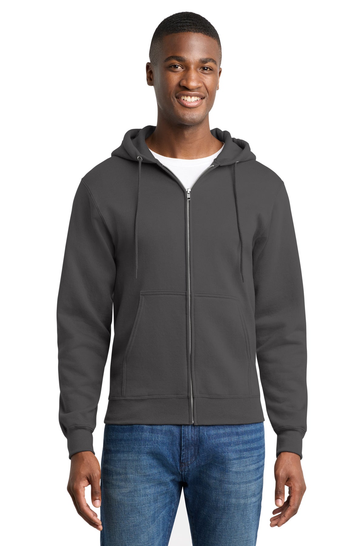 Port & Co ™ Core Fleece Full-Zip Hooded Sweatshirt. PC78ZH - Port & Co PC78ZH