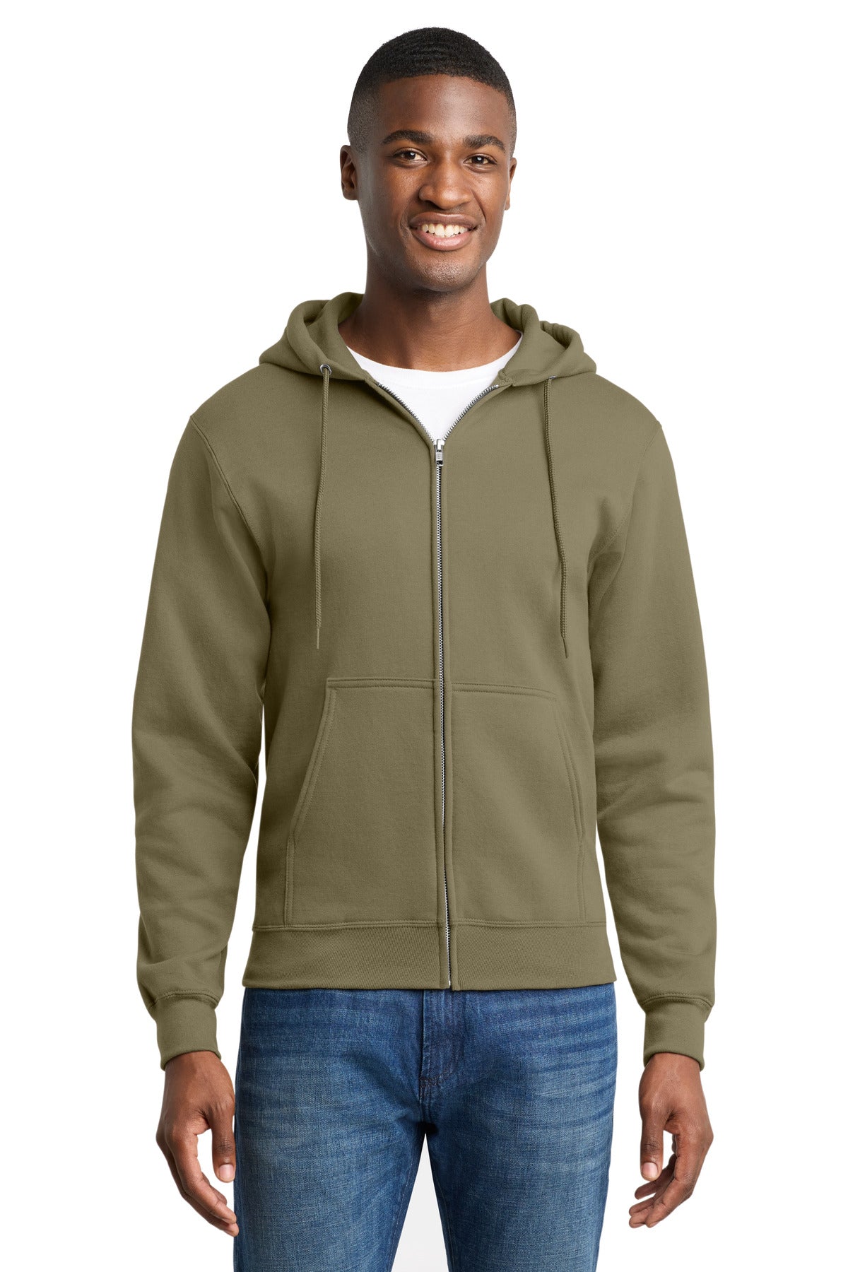Port & Co ™ Core Fleece Full-Zip Hooded Sweatshirt. PC78ZH - Port & Co PC78ZH