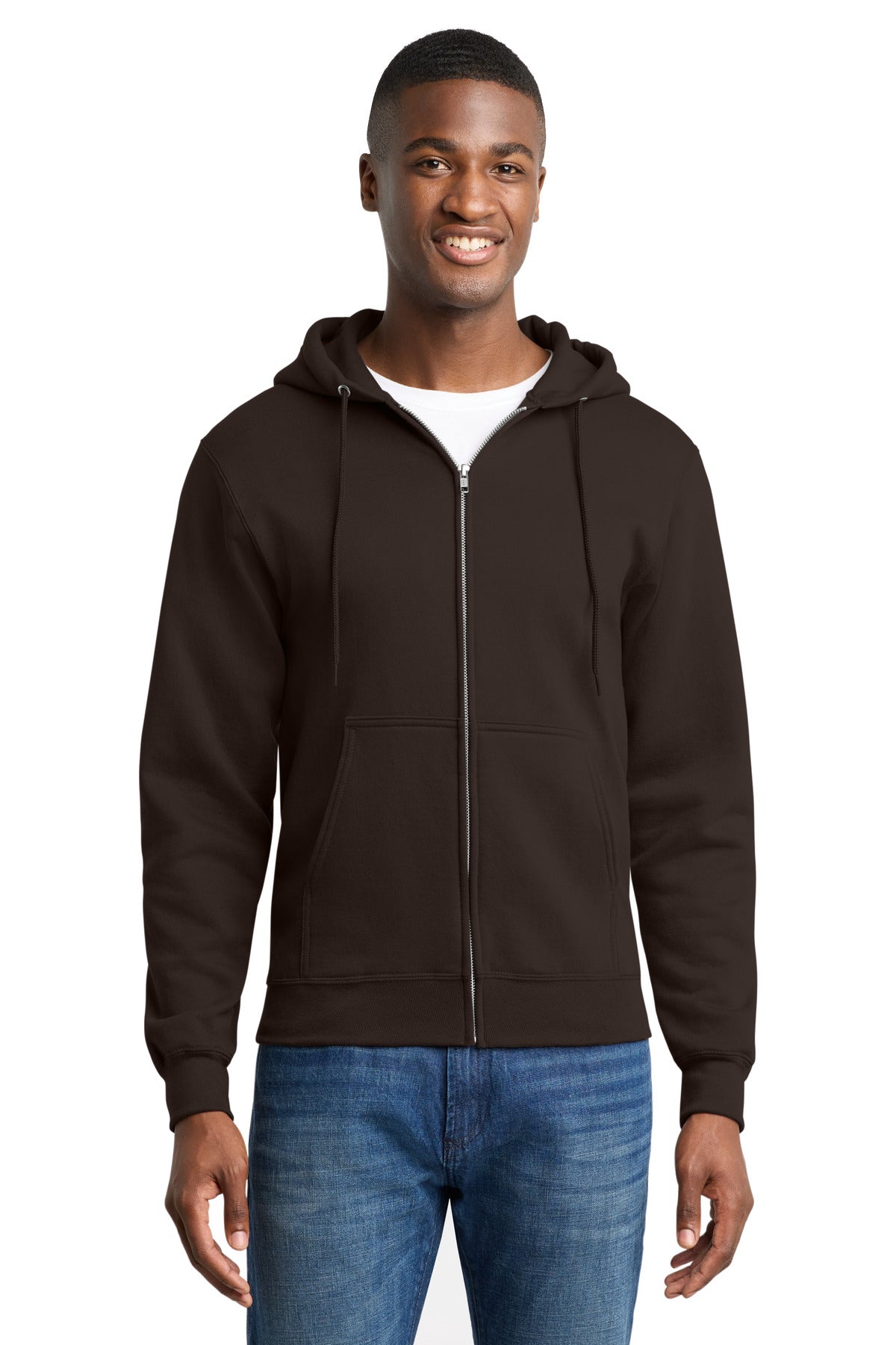 Port & Co ™ Core Fleece Full-Zip Hooded Sweatshirt. PC78ZH - Port & Co PC78ZH