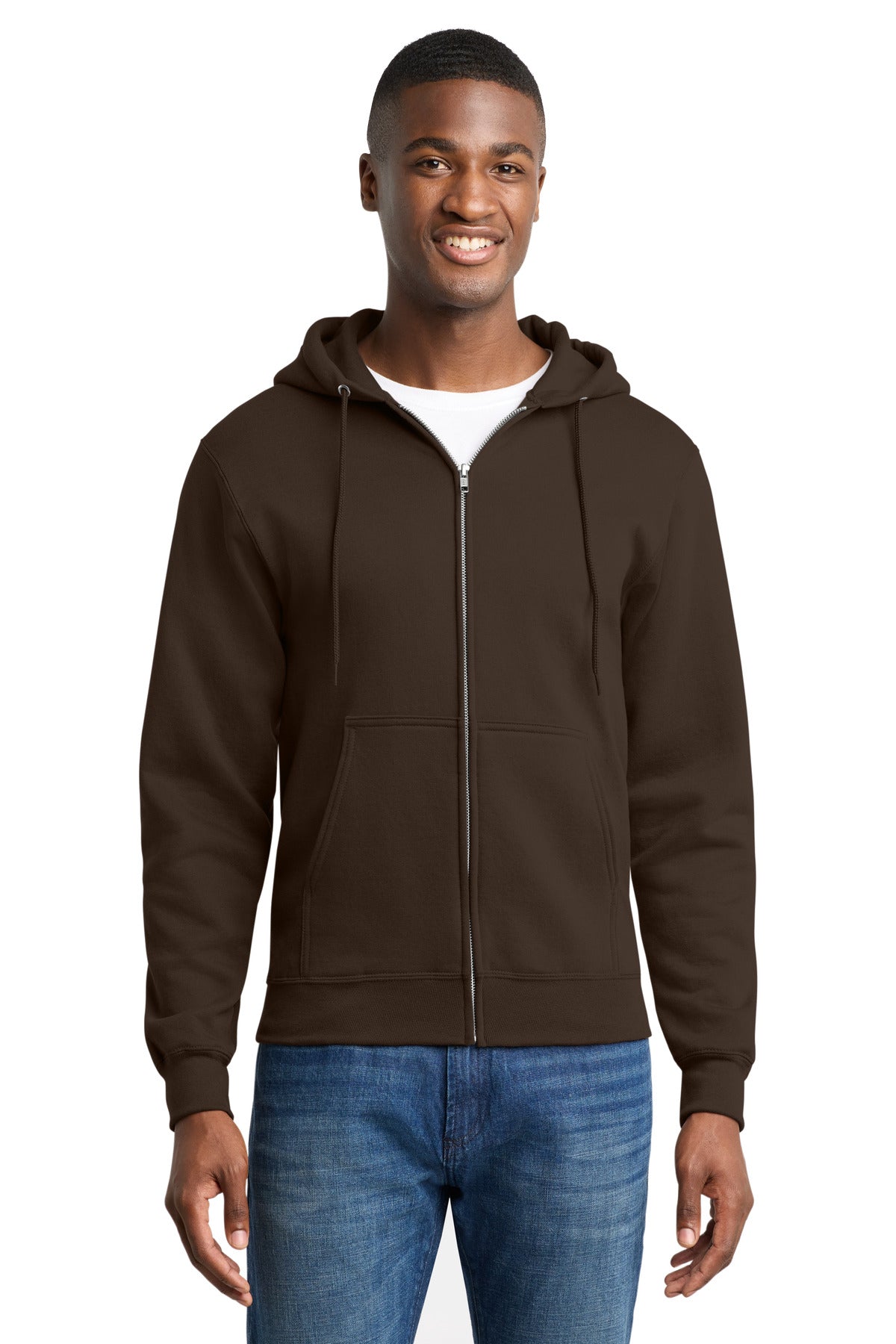 Port & Company PC78ZH Core Fleece Full-Zip Hooded Sweatshirt | Port & Co PC78ZH