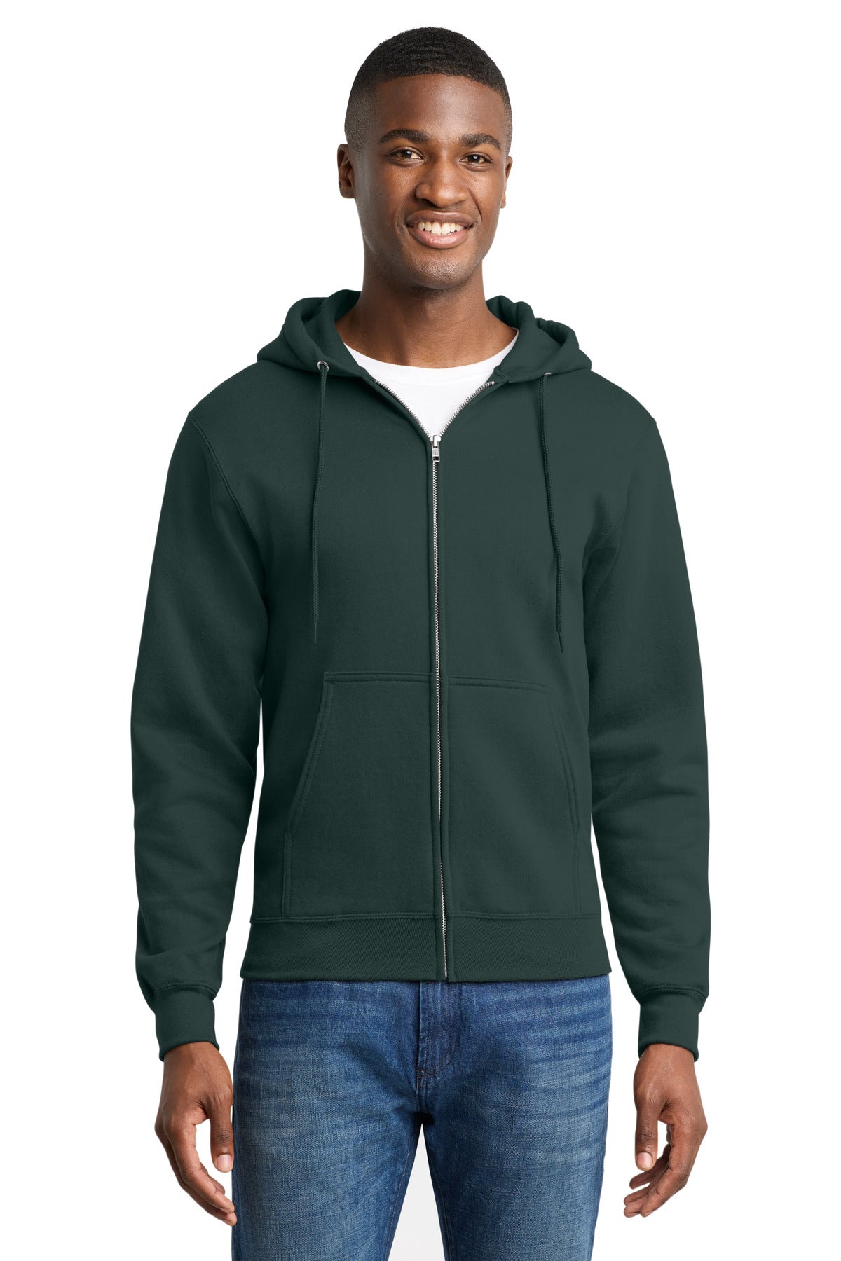 Port & Co ™ Core Fleece Full-Zip Hooded Sweatshirt. PC78ZH - Port & Co PC78ZH