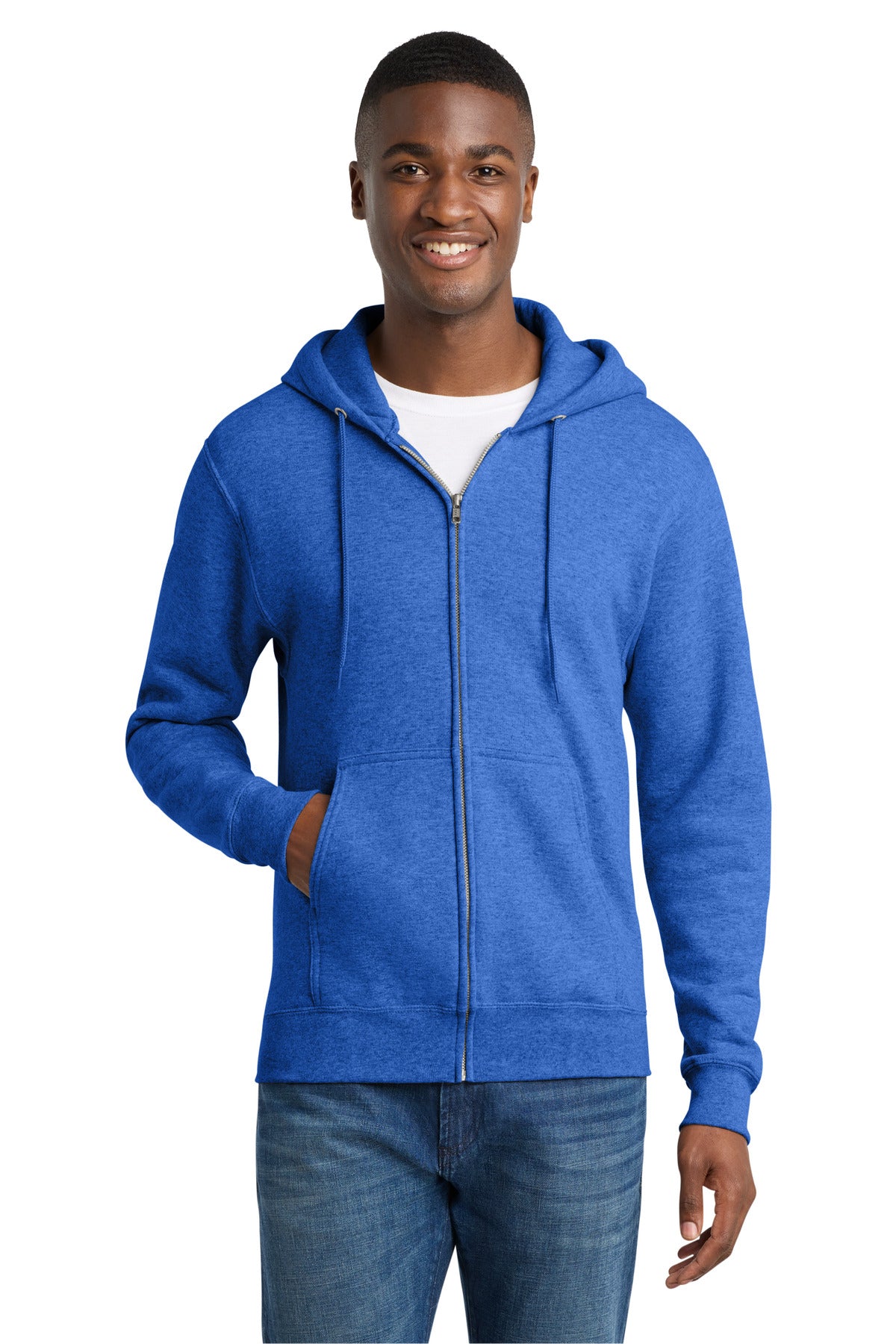 Port & Co ™ Core Fleece Full-Zip Hooded Sweatshirt. PC78ZH - Port & Co PC78ZH